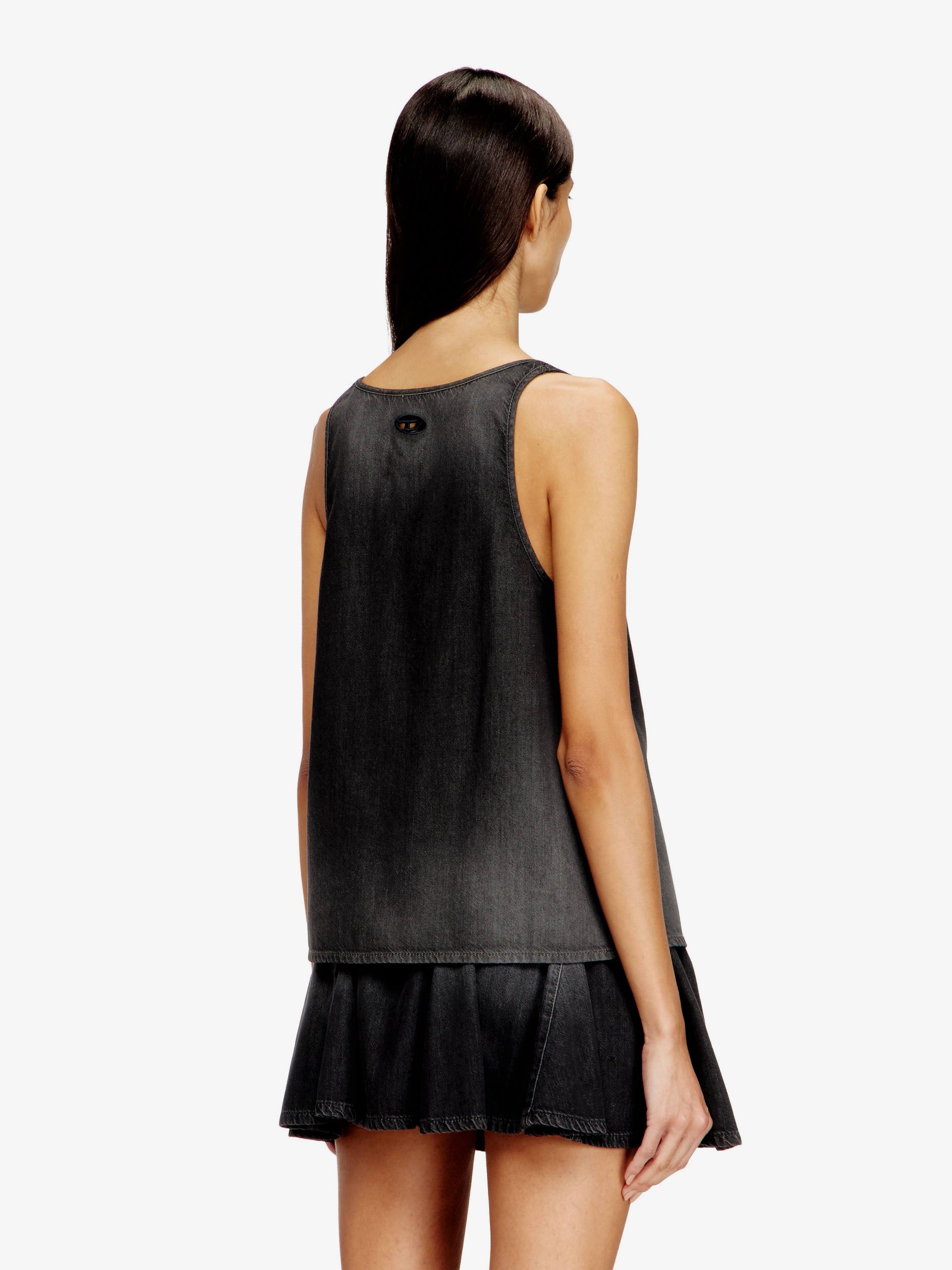 Diesel De-Misy-S Cotton And Lyocell Tank Top Size M / US 6-8 / IT 42-44 - 4 Thumbnail