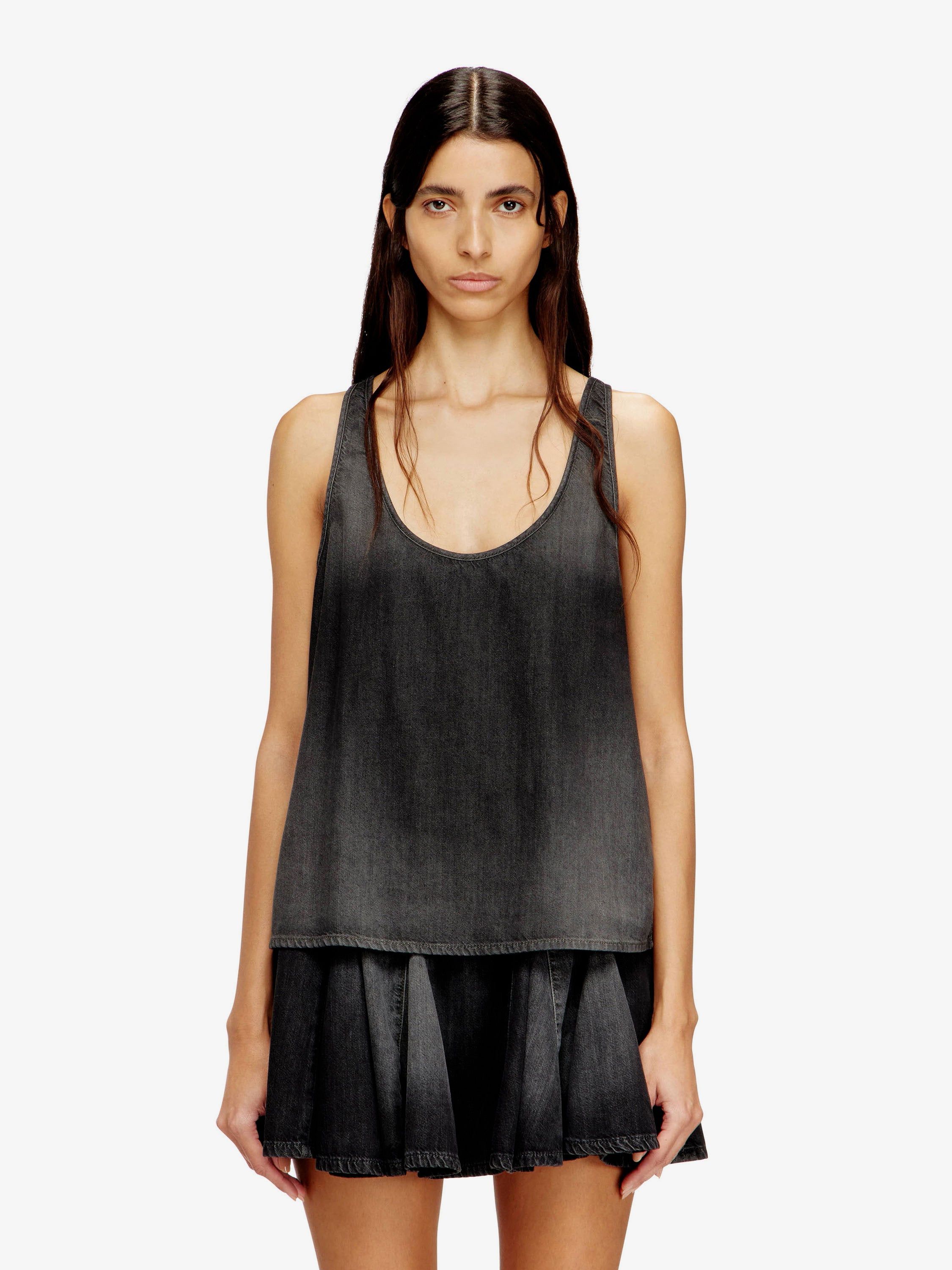 Diesel De-Misy-S Cotton And Lyocell Tank Top Size M / US 6-8 / IT 42-44 - 3 Thumbnail