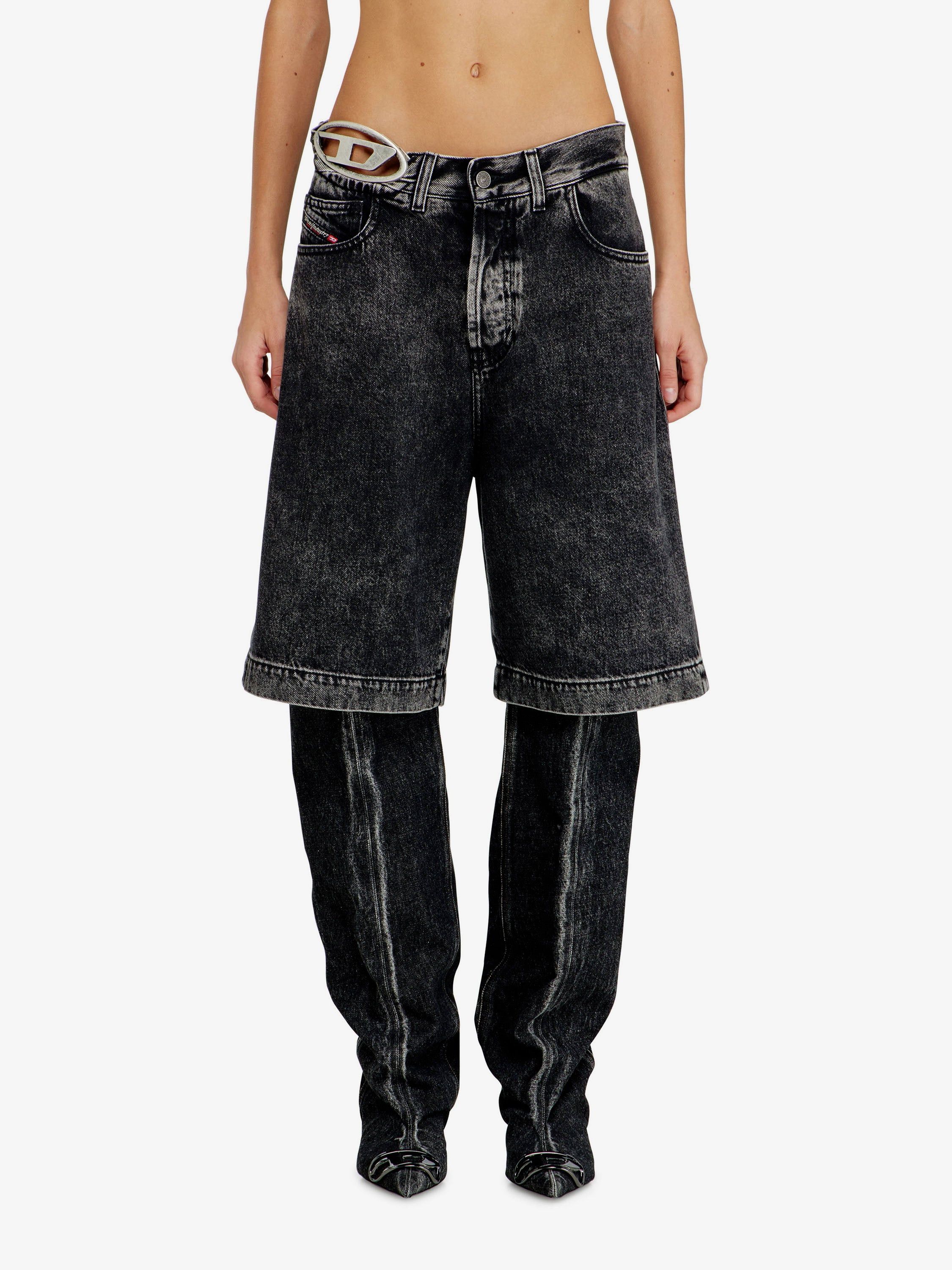Diesel De-Sire-Short- S2 Black Denim Bermuda Shorts Size 28" / US 6 / IT 42 - 3 Thumbnail