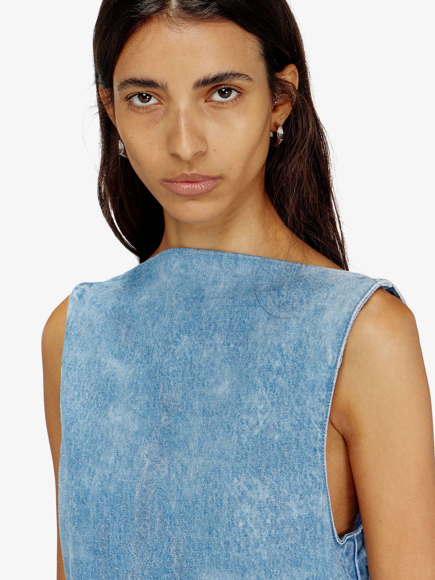 Diesel De-Selune-Fsi Denim Dress Size S / US 4 / IT 40 - 5 Thumbnail