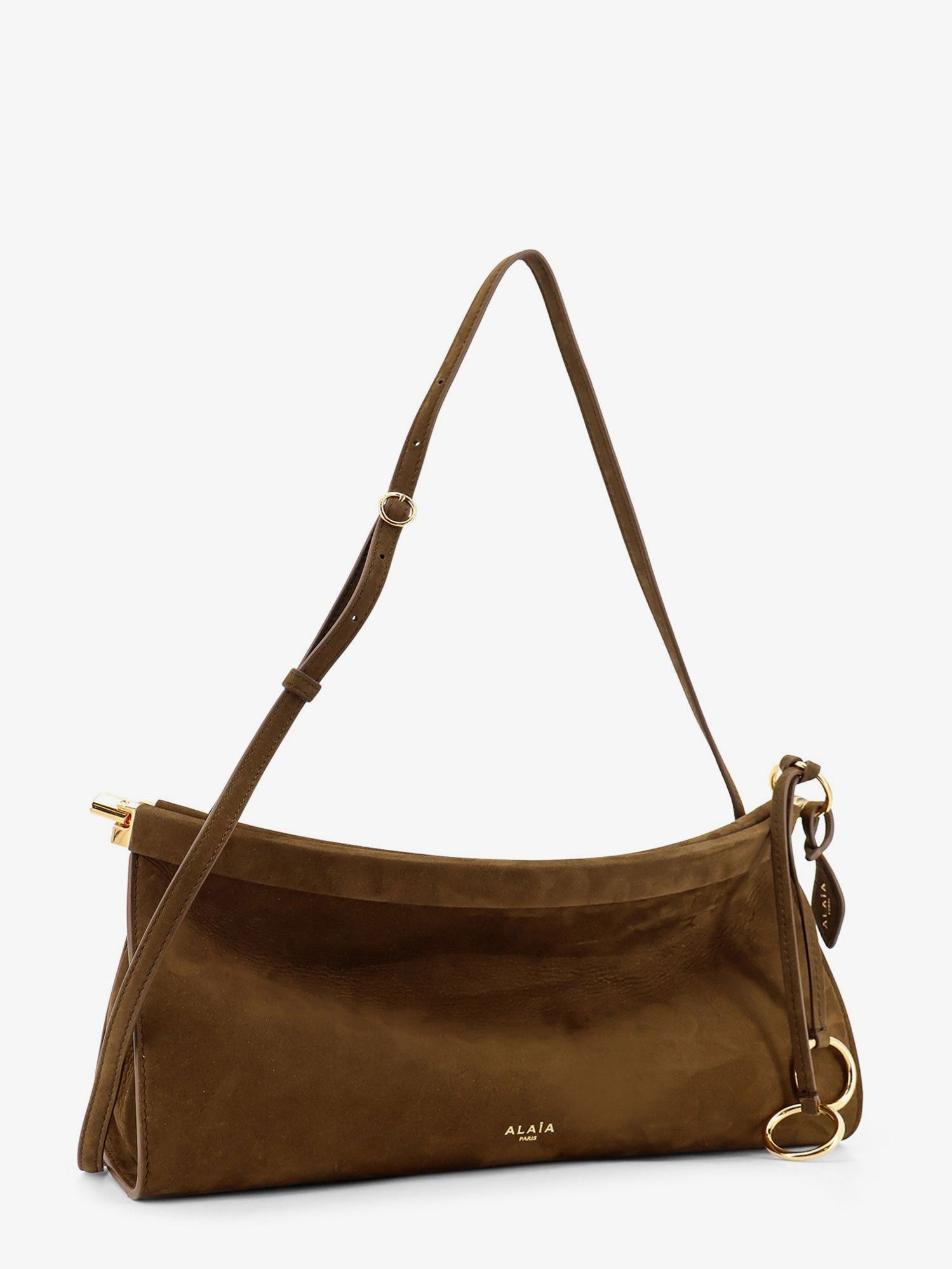 Alaia East West Leather Shoulder Bag With Engraved Logo Lettering Size ONE SIZE - 3 Thumbnail