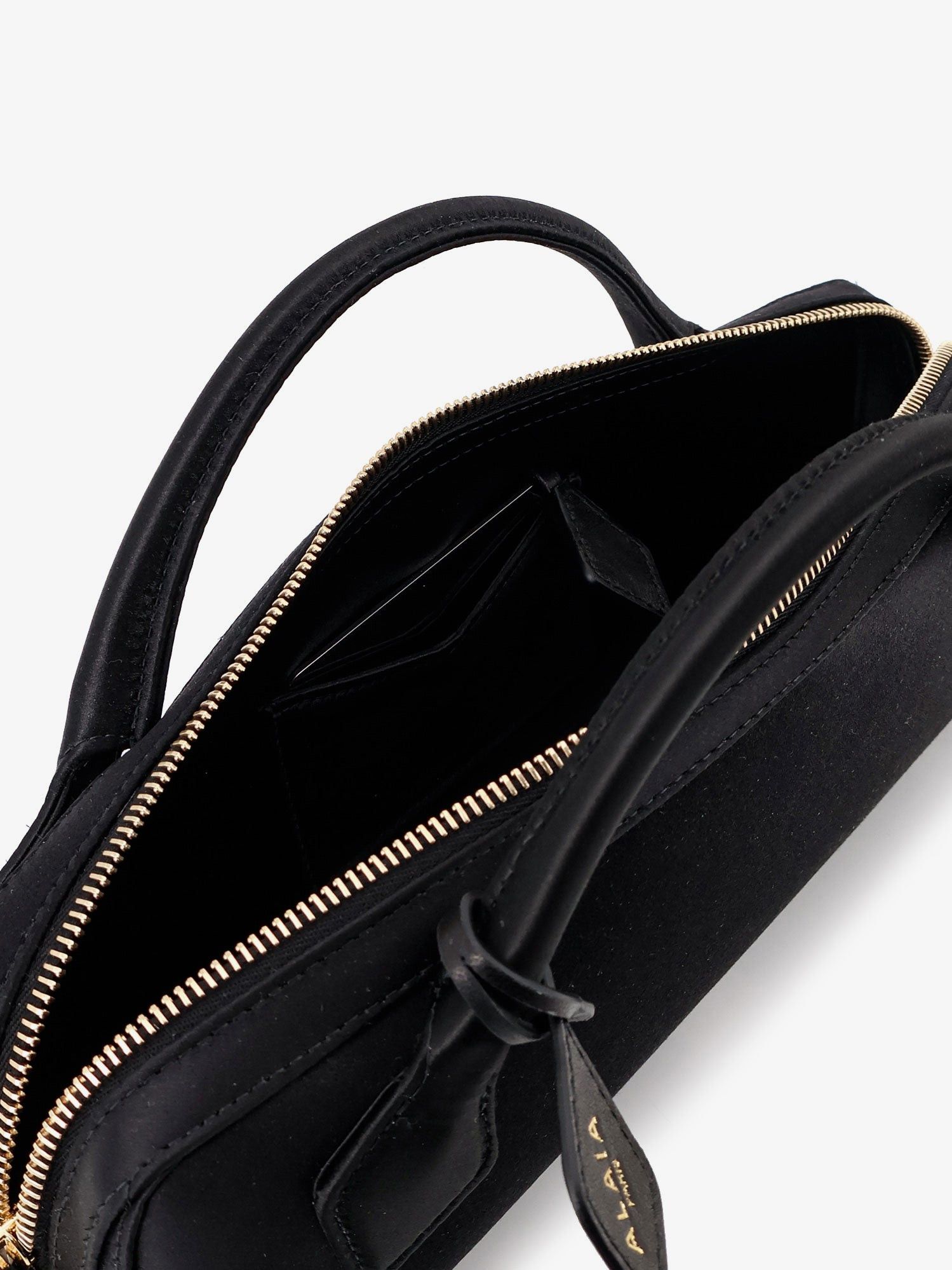 Alaia Le Teckel Satin Handbag With Logo On The Front Size ONE SIZE - 4 Thumbnail