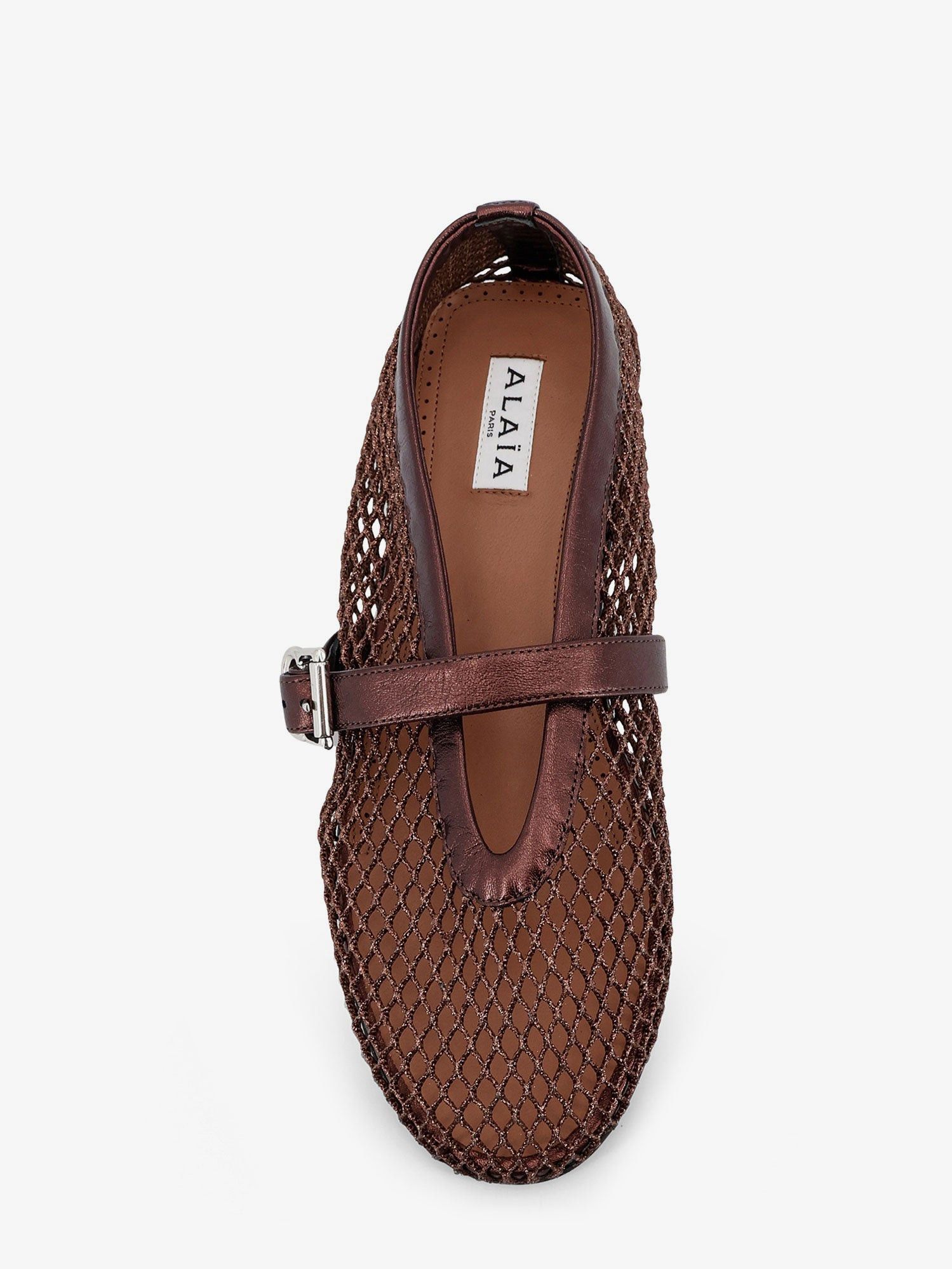 Alaia Ballet Flats In Mesh And Leather Size US 8 / IT 38 - 4 Thumbnail