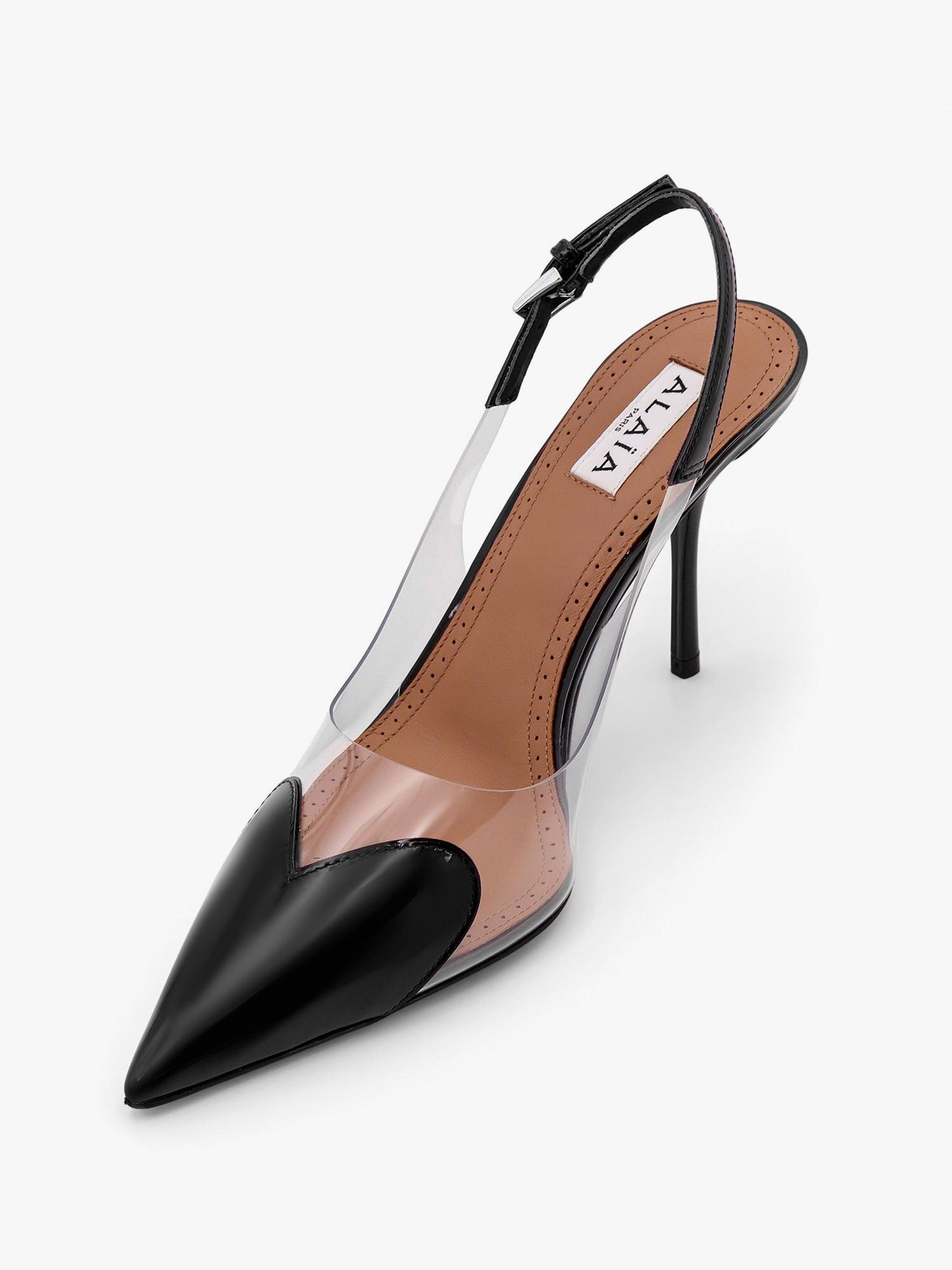 Alaia Le Coeur Pvc And Leather Slingback Decollete Size US 11 / IT 41 - 4 Thumbnail
