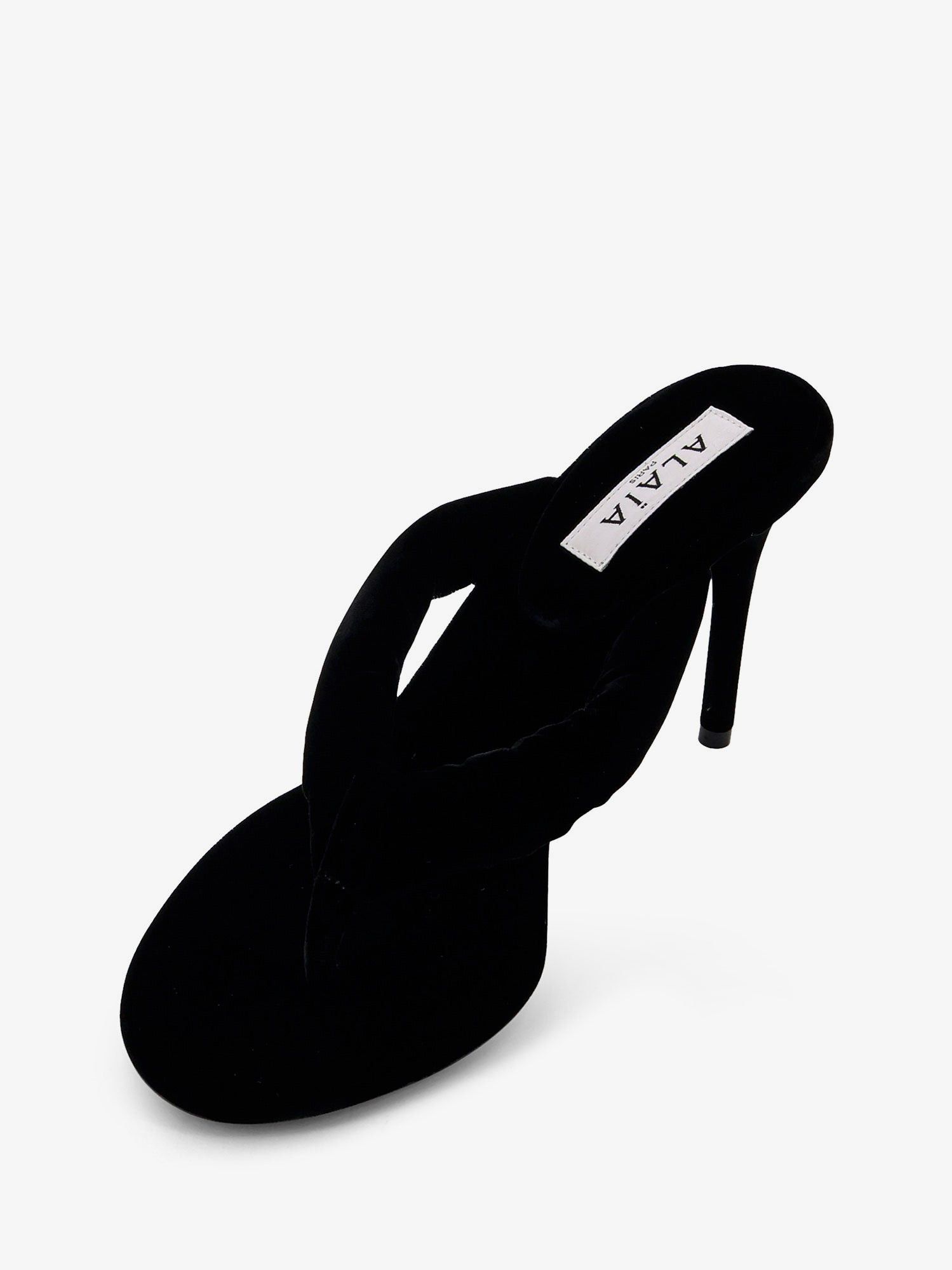 Alaia Thong Sandals With Velvet Heel Size US 7 / IT 37 - 4 Thumbnail