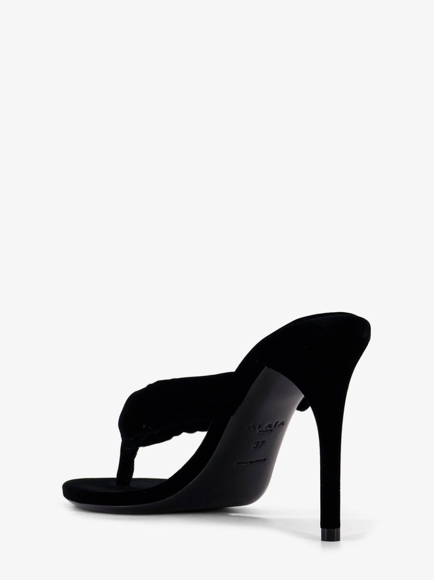 Alaia Thong Sandals With Velvet Heel Size US 7 / IT 37 - 3 Thumbnail