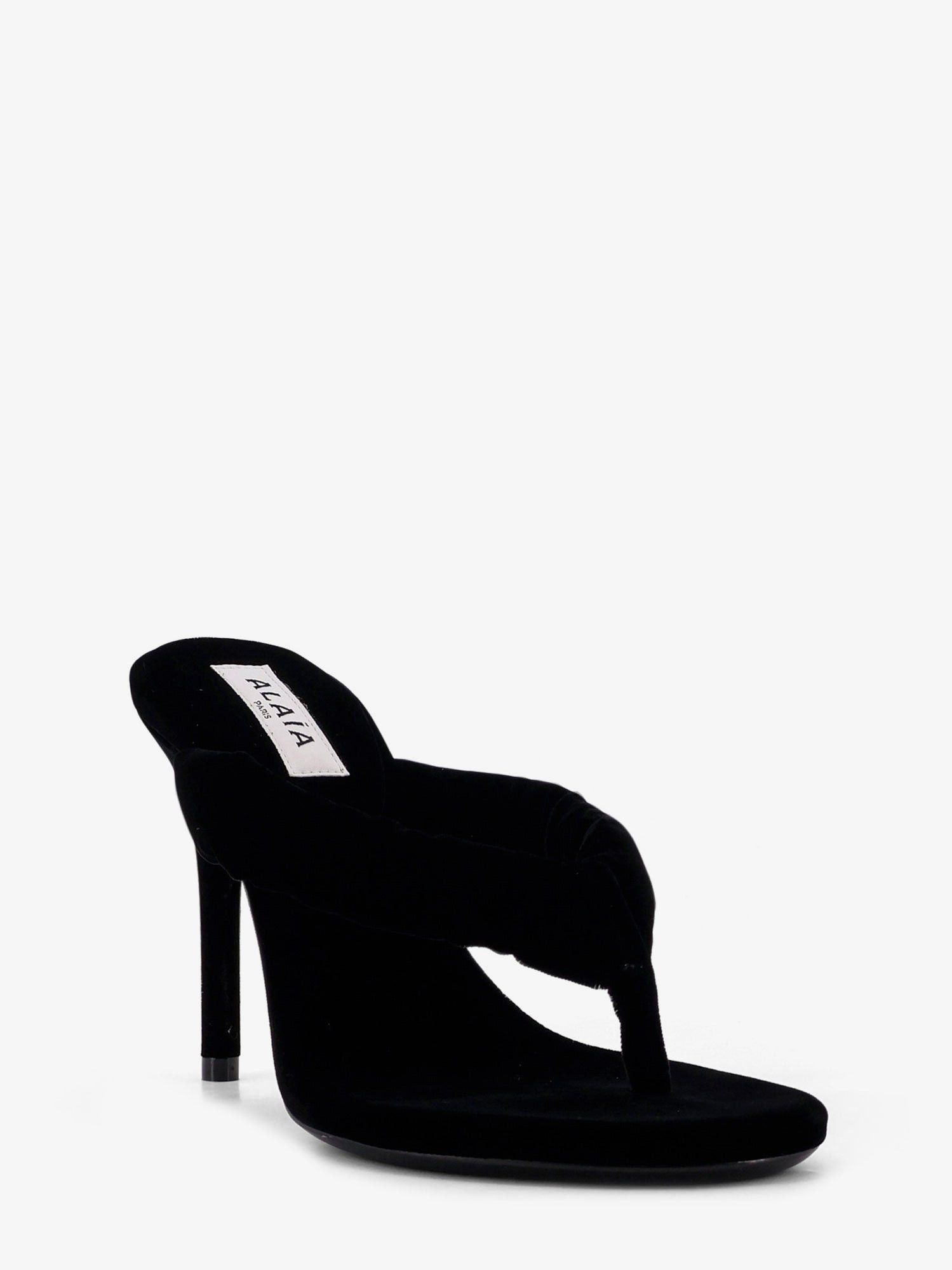 Alaia Thong Sandals With Velvet Heel Size US 7 / IT 37 - 2 Thumbnail