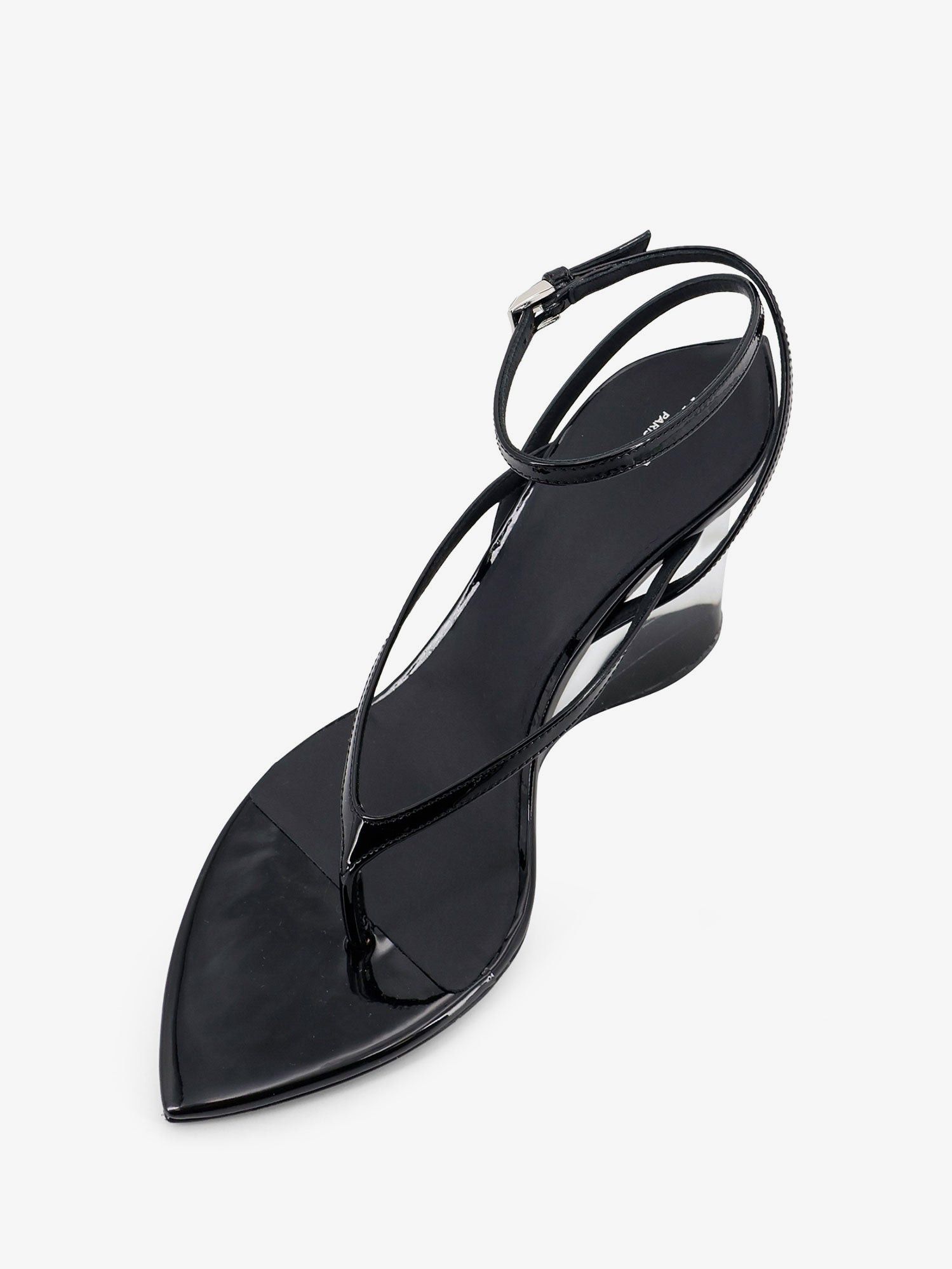 Alaia Leather Sandals With Plexiglass Heels Size US 9 / IT 39 - 4 Thumbnail