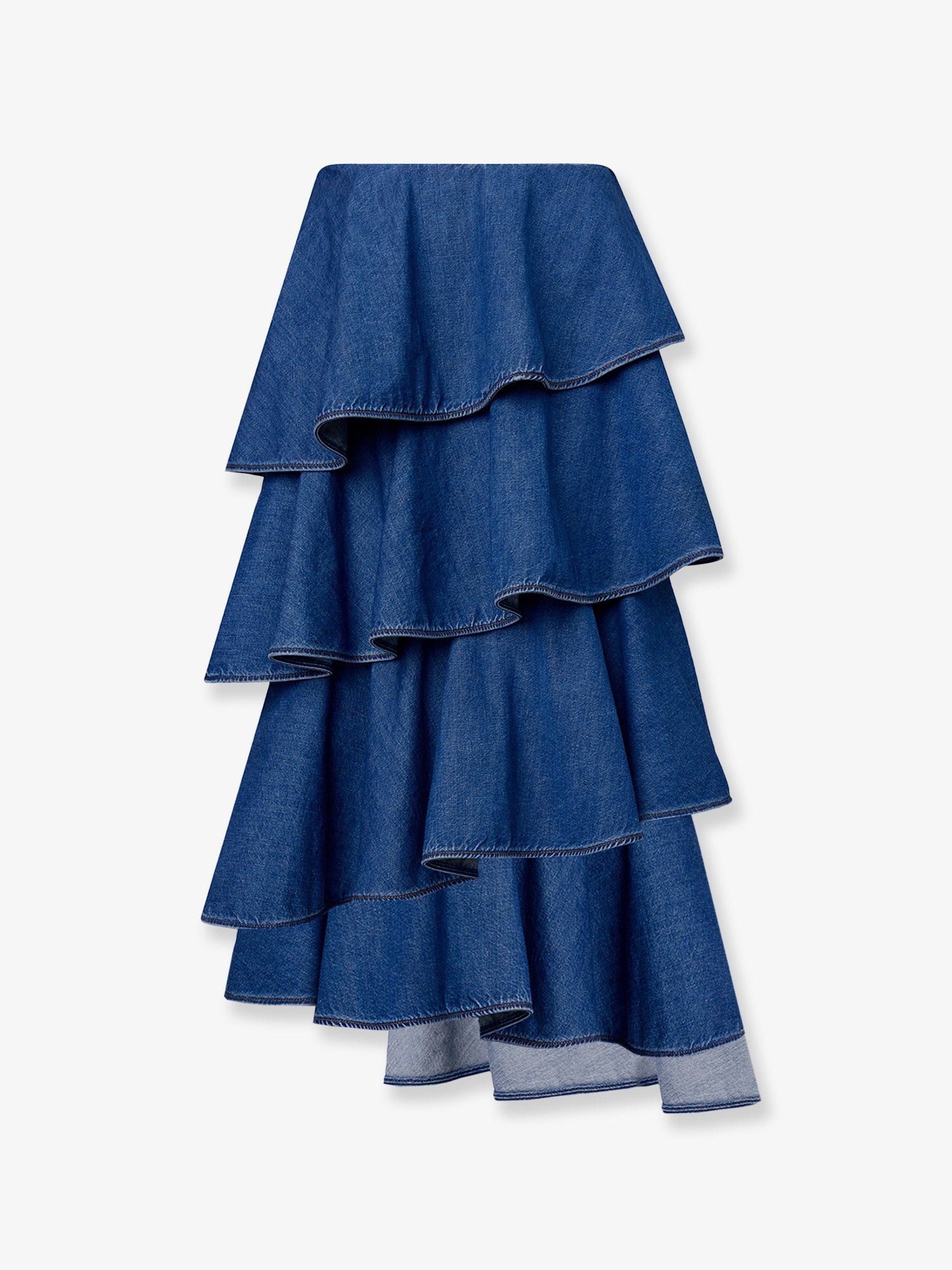 Alaia Spiral Denim Skirt Size 27" / US 4 / IT 40 - 2 Thumbnail