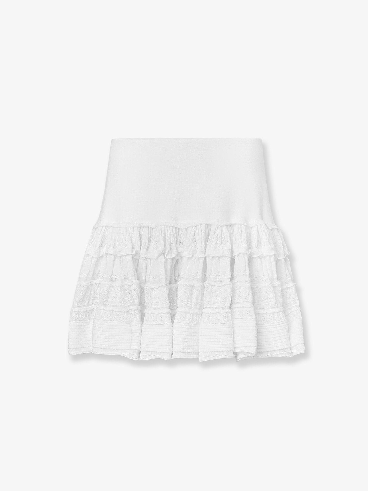 Alaia Ruffle Virgin Wool Skirt Size 28" / US 6 / IT 42 - 2 Thumbnail