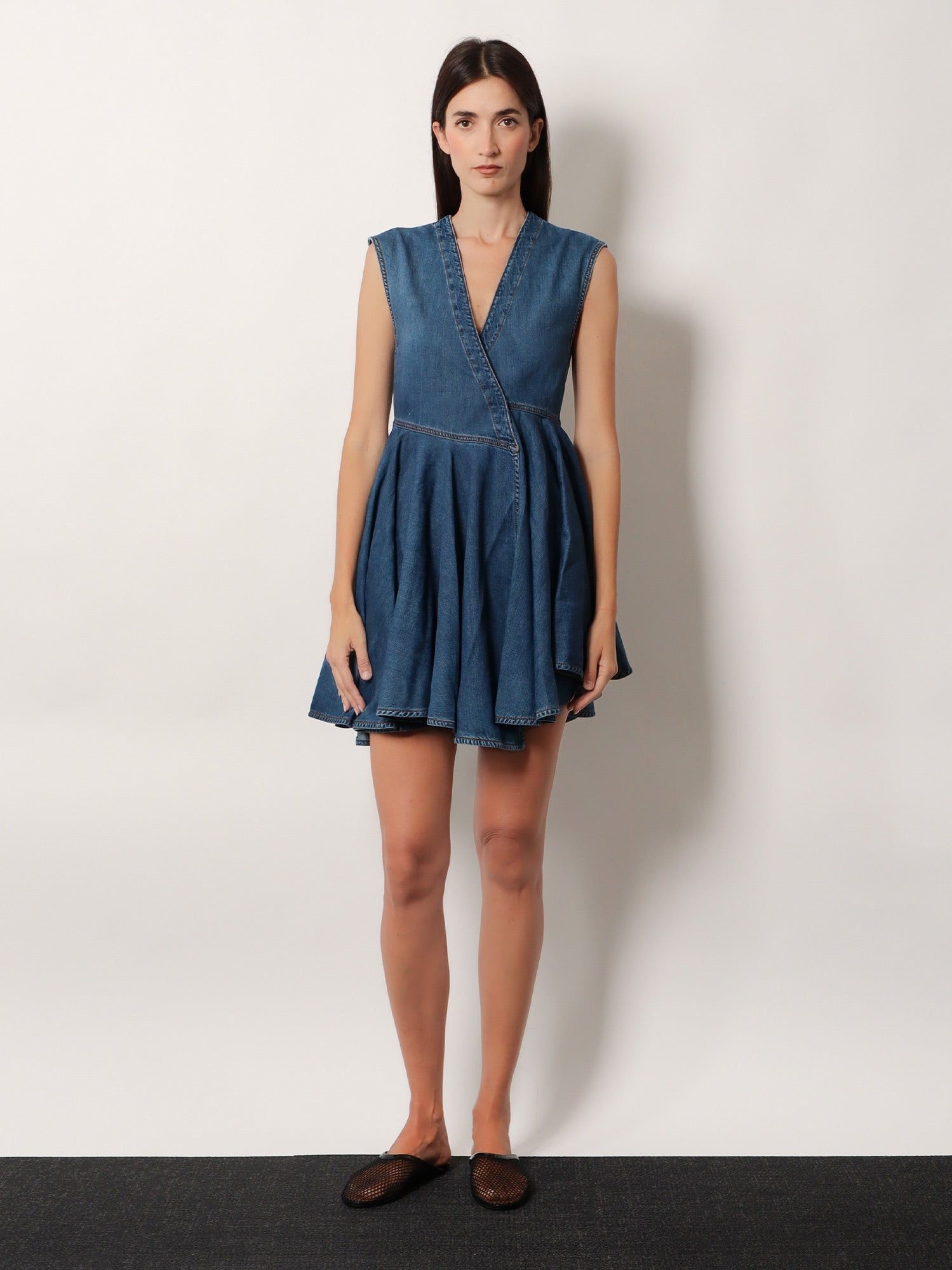 Alaia Wrap Denim Dress Size M / US 6-8 / IT 42-44 - 2 Thumbnail