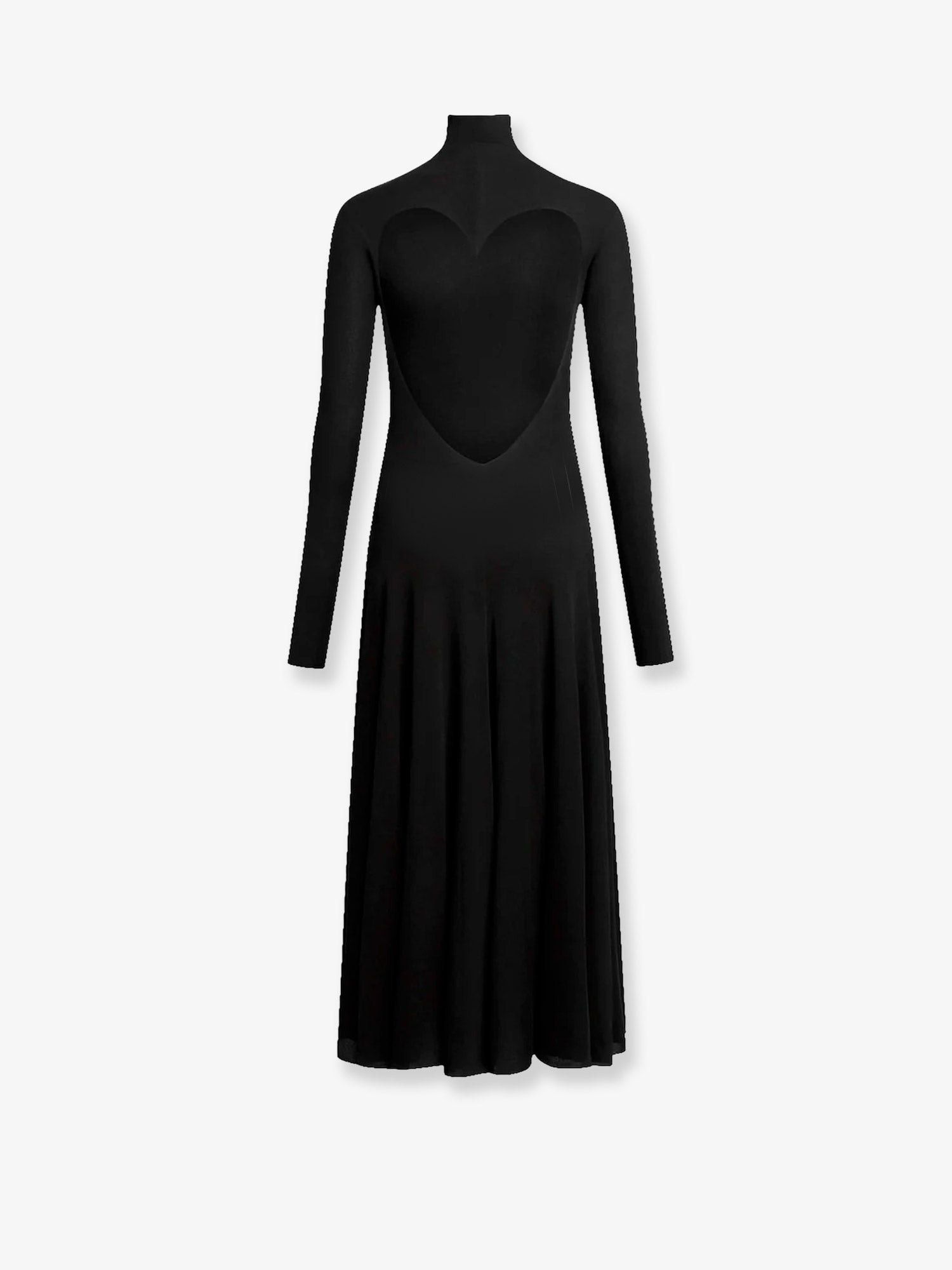 Alaia Viscose Long Heart Dress Size M / US 6-8 / IT 42-44 - 2 Thumbnail