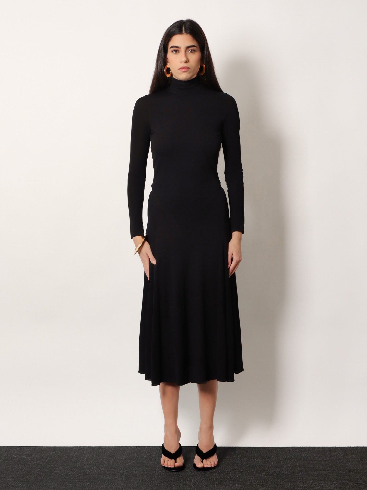 Alaia Viscose Long Heart Dress Size M / US 6-8 / IT 42-44 - 4 Thumbnail