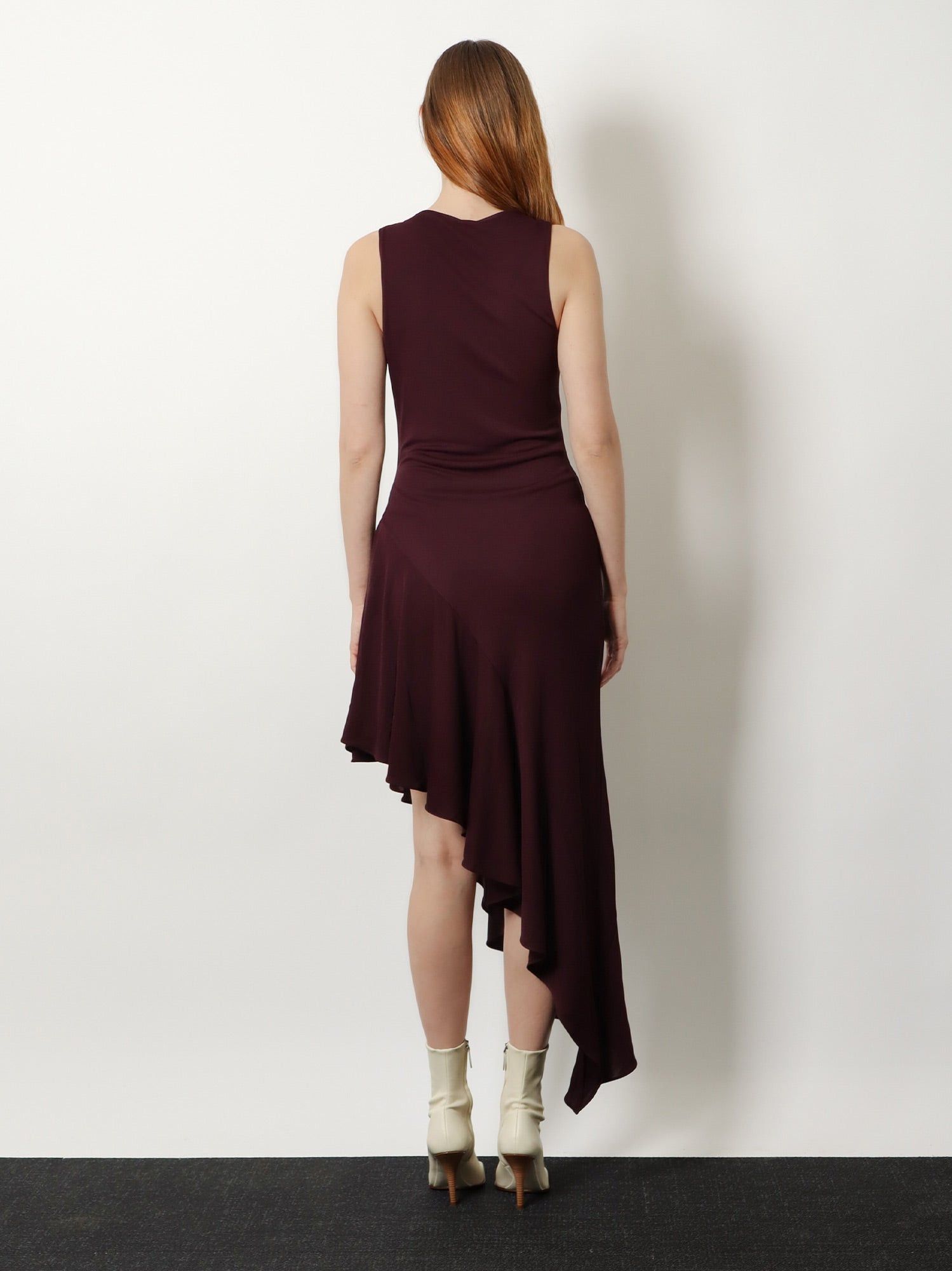 Alaia Long Asymmetrical Viscose Dress Size S / US 4 / IT 40 - 5 Thumbnail
