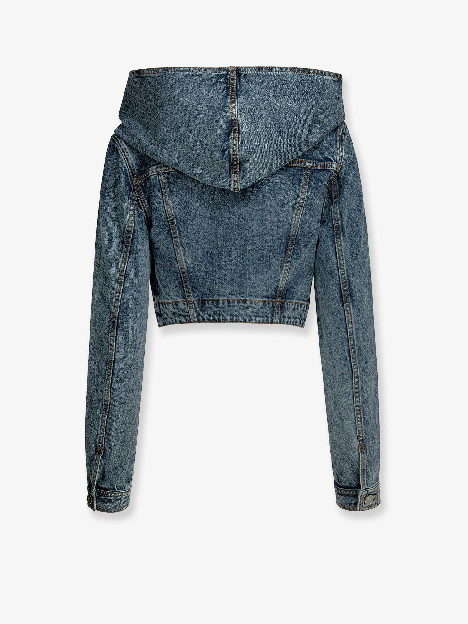Alaia Hooded Denim Jacket Size M / US 6-8 / IT 42-44 - 2 Thumbnail