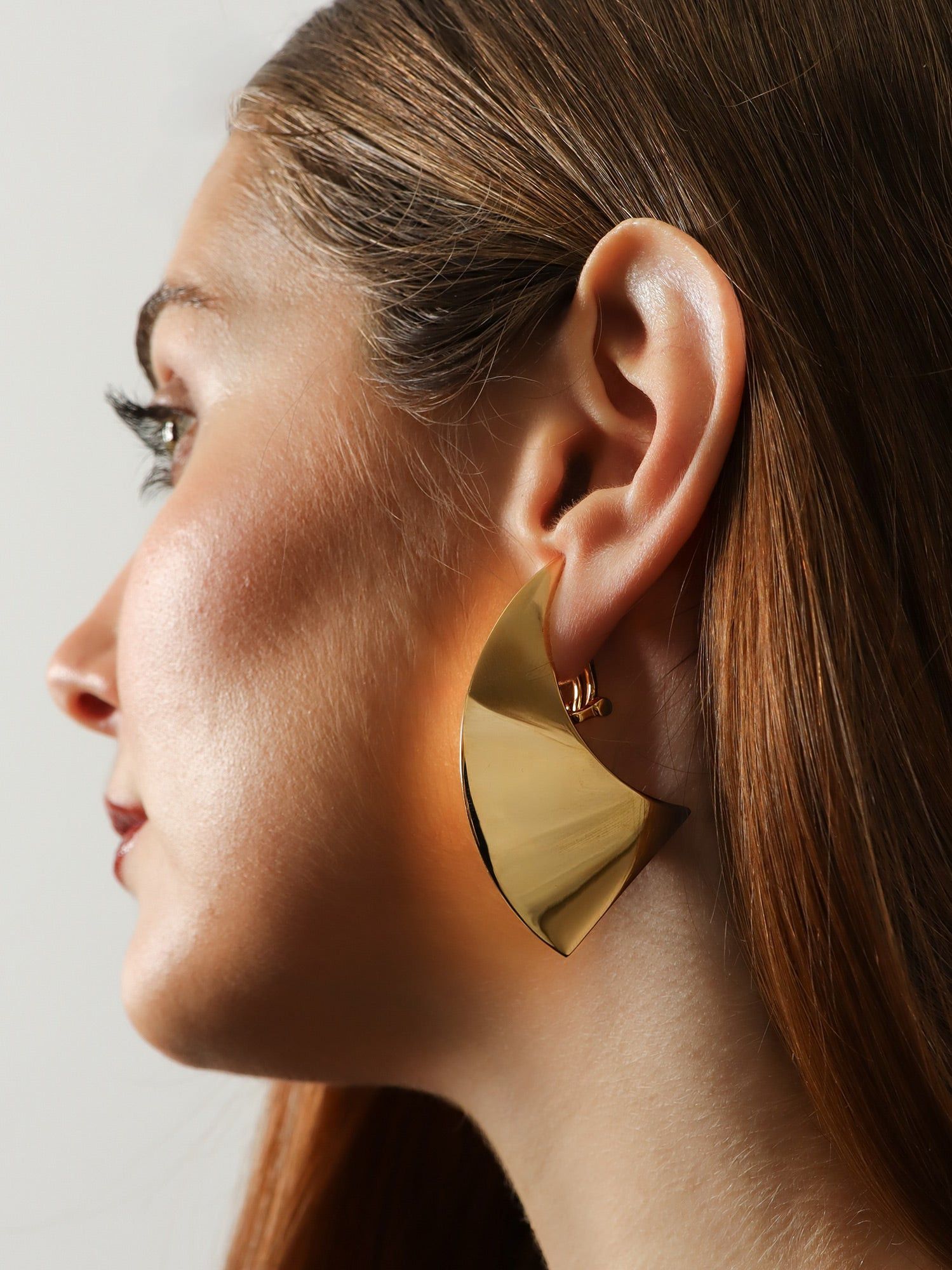 Alaia Brass Earrings Size ONE SIZE - 2 Thumbnail