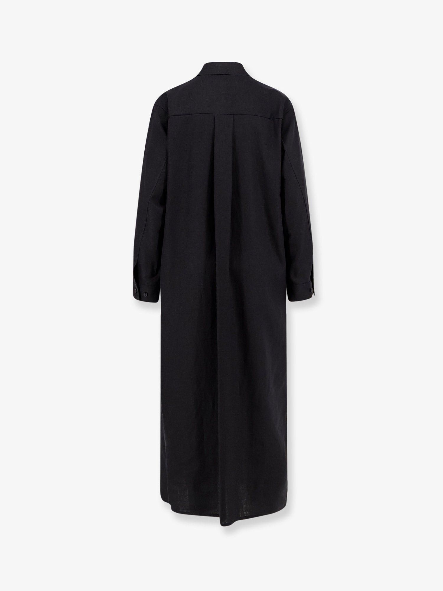 Hevo Arigliano Viscose And Linen Chemisier Dress Size L / US 10 / IT 46 - 2 Thumbnail