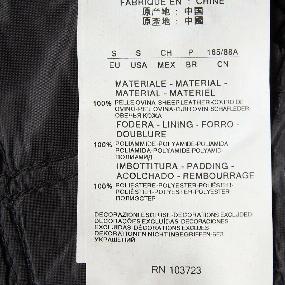 Emporio Armani Emporio Armani Men's Minimalist Leather Jacket Size US M / EU 48-50 / 2 - 8 Thumbnail