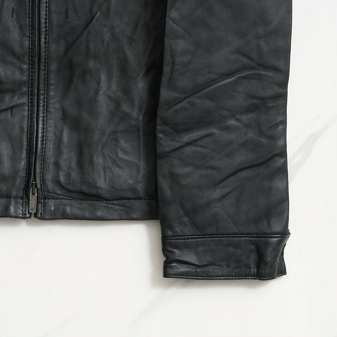 Emporio Armani Emporio Armani Men's Minimalist Leather Jacket Size US M / EU 48-50 / 2 - 3 Thumbnail