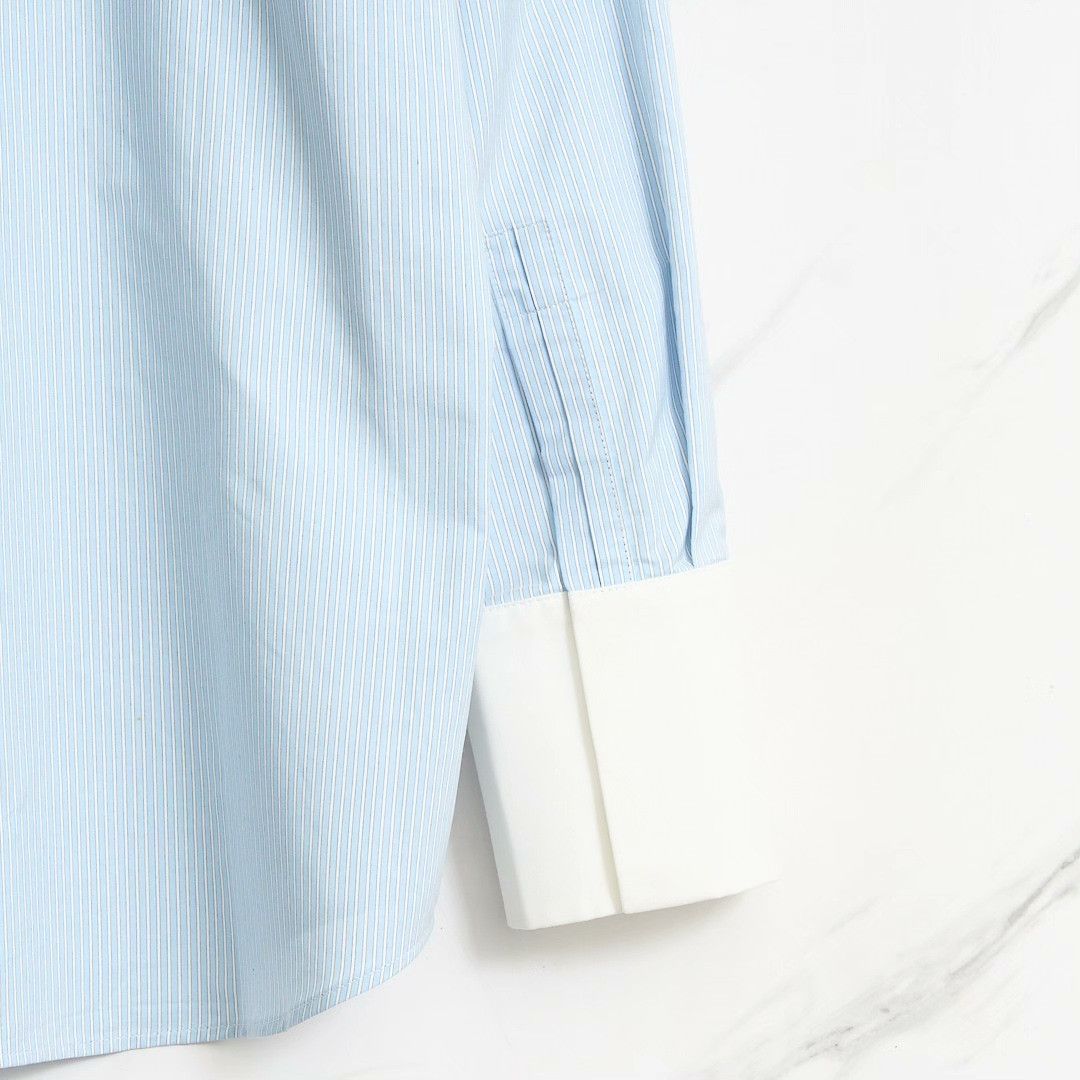 Saint Laurent Paris Saint Laurent Women's Colorblock Stripe Shirt Size S / US 4 / IT 40 - 5 Thumbnail