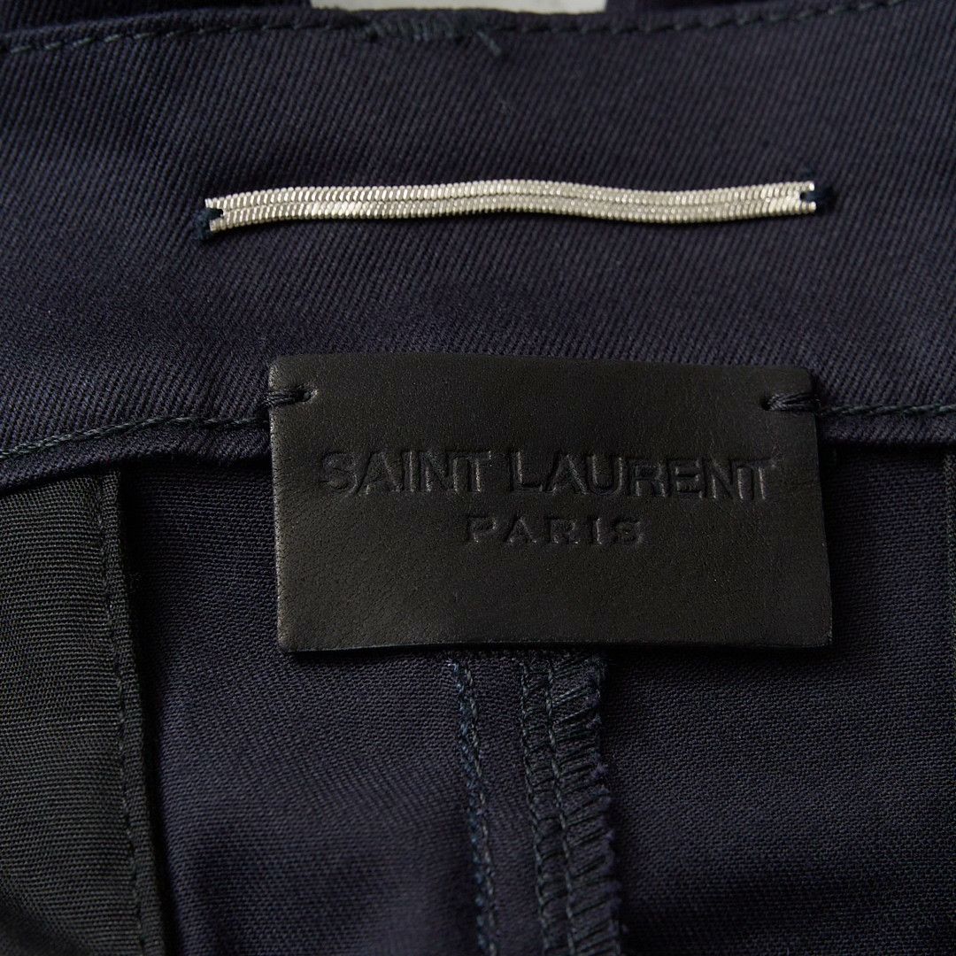 Saint Laurent Paris Saint Laurent Men's Navy Straight Casual Pants Size US 34 / EU 50 - 6 Thumbnail