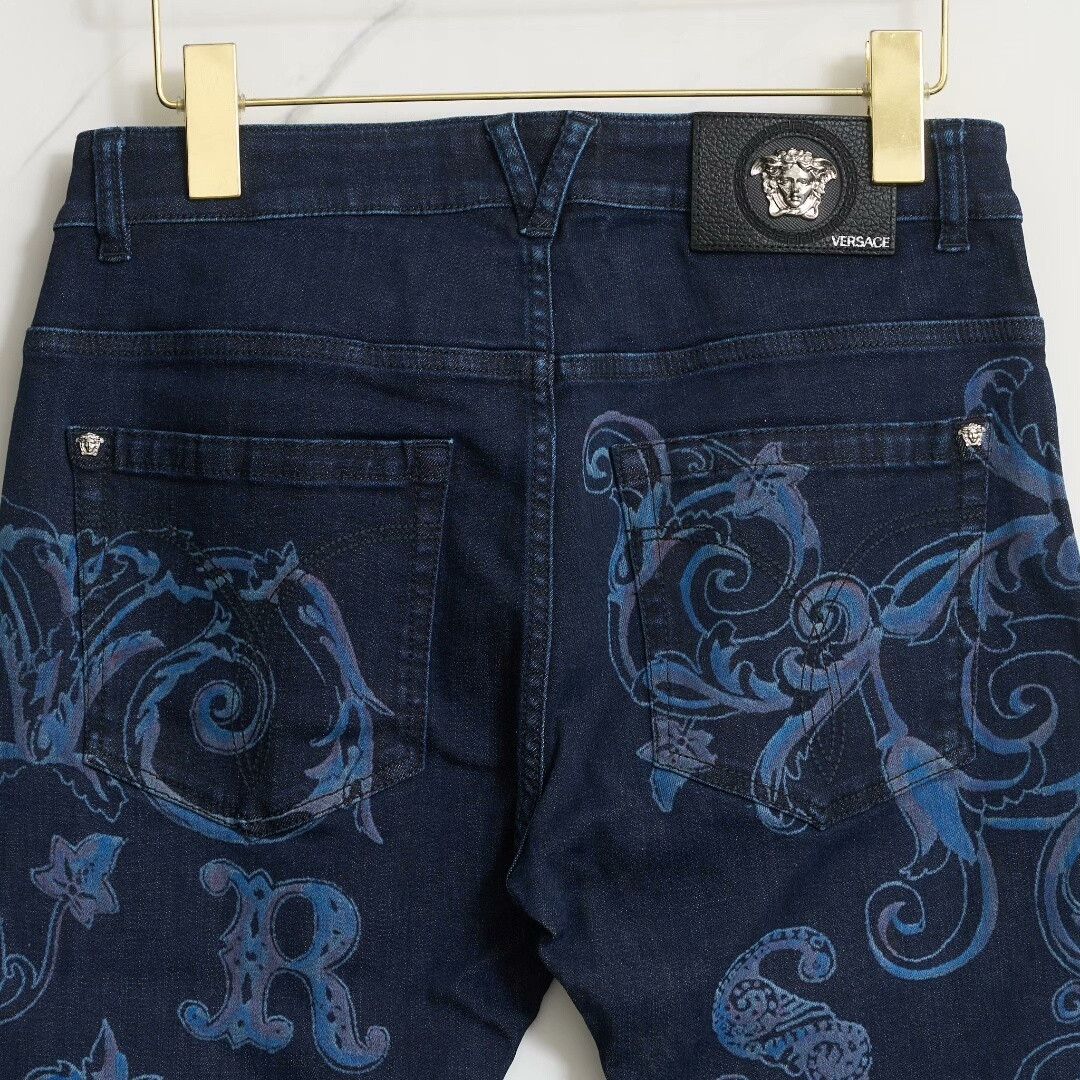 Versace Versace Men's Baroque Print Jeans Size US 30 / EU 46 - 5 Thumbnail