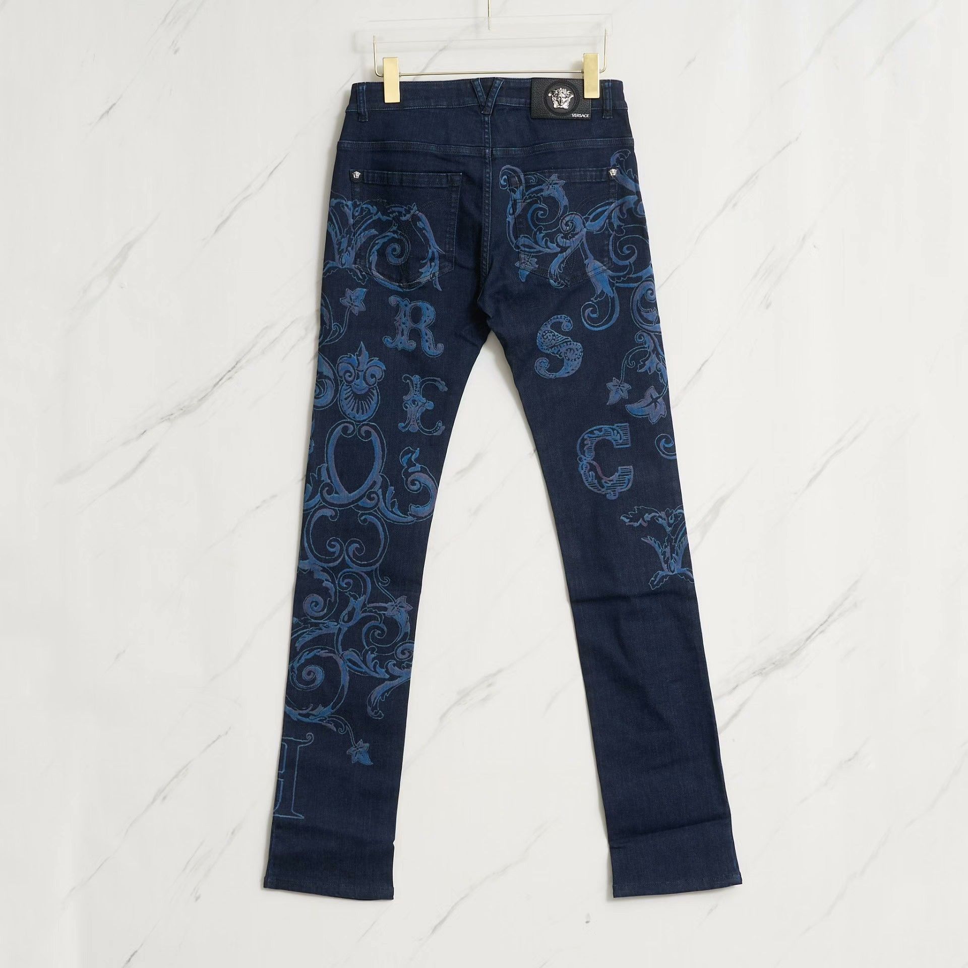 Versace Versace Men's Baroque Print Jeans Size US 30 / EU 46 - 4 Thumbnail