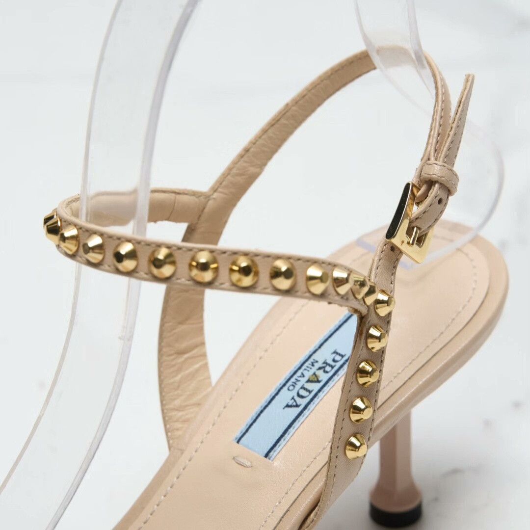 Prada Prada Women's Studded Stiletto Sandals Size US 6 / IT 36 - 6 Thumbnail