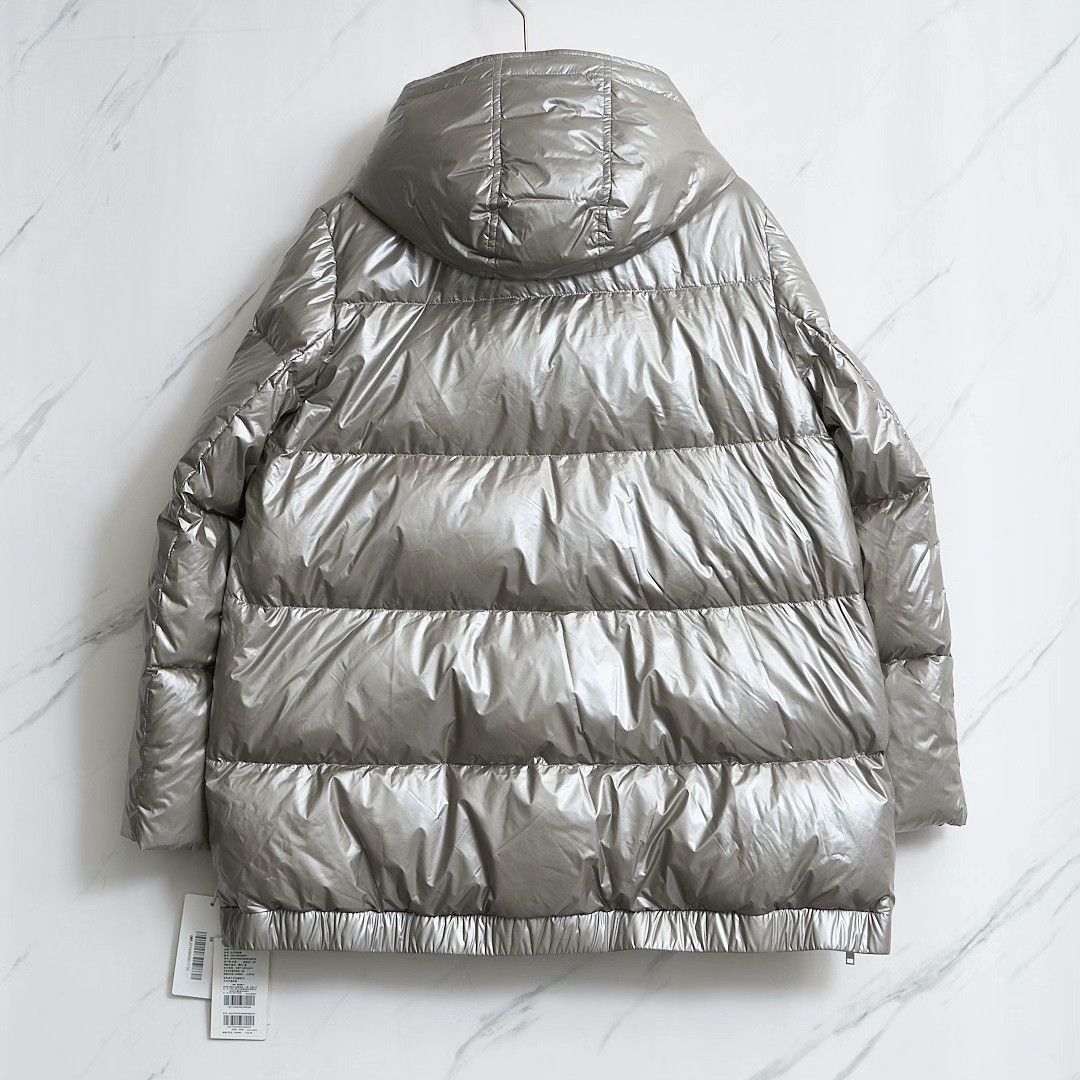 Yves Salomon Yves Salomon Women's Shiny Hooded Down Jacket Size S / US 4 / IT 40 - 2 Thumbnail