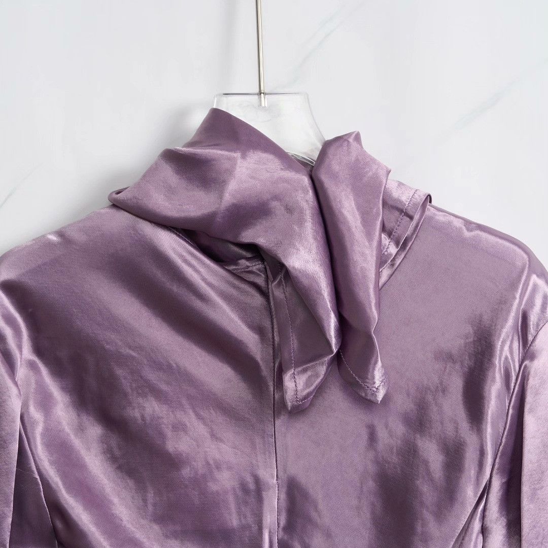 Bottega Veneta Bottega Veneta Women's French Satin Top Size XS / US 0-2 / IT 36-38 - 4 Thumbnail