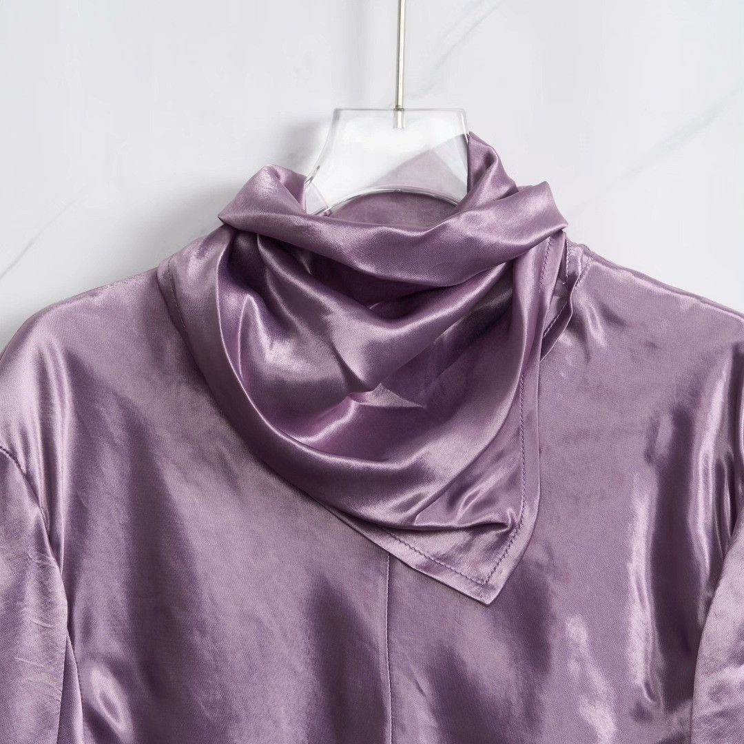 Bottega Veneta Bottega Veneta Women's French Satin Top Size XS / US 0-2 / IT 36-38 - 2 Thumbnail