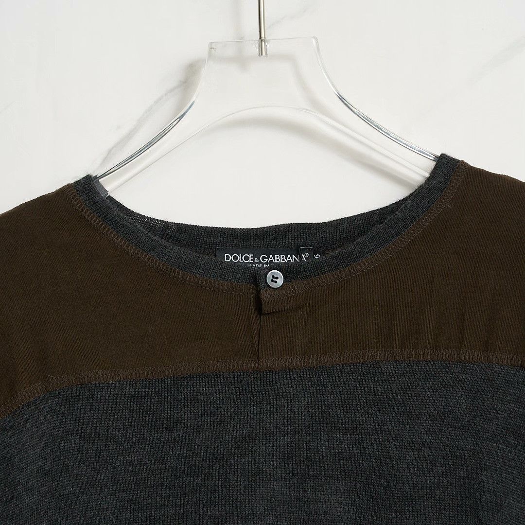 Dolce & Gabbana Dolce&Gabbana Men's Spliced Knit Sweater Size US M / EU 48-50 / 2 - 2 Thumbnail