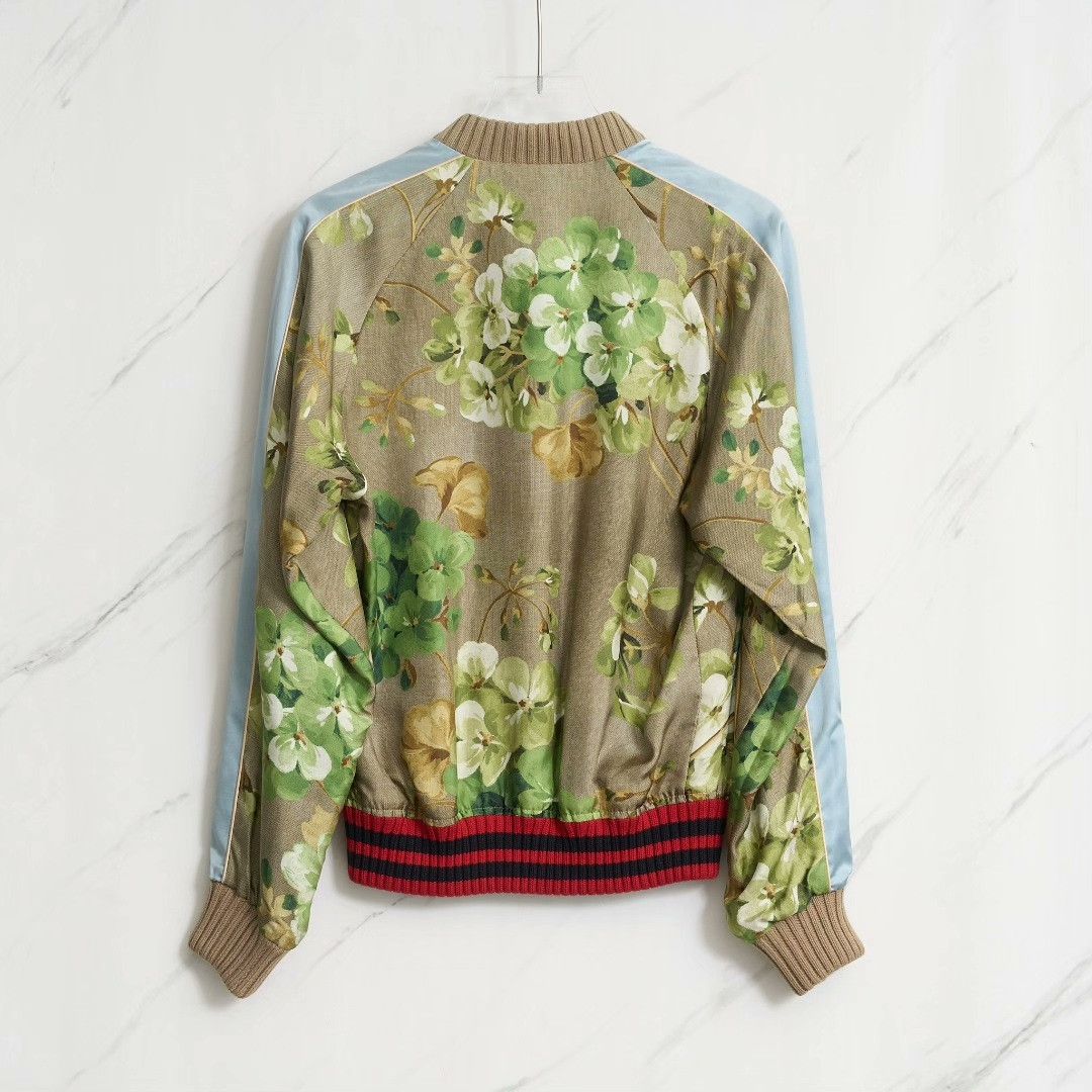 Gucci Gucci Men's Floral Stripe Double Jacket Size US S / EU 44-46 / 1 - 5 Thumbnail
