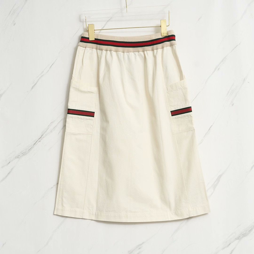 Gucci Gucci Women's Classic Stripe A-Line Skirt Size 36" / US 14 / IT 50 - 4 Thumbnail