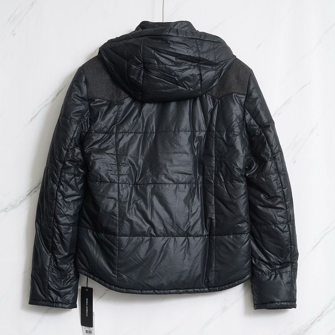 Dolce & Gabbana Dolce&Gabbana Men's Black Hooded Puffer Size US S / EU 44-46 / 1 - 5 Thumbnail