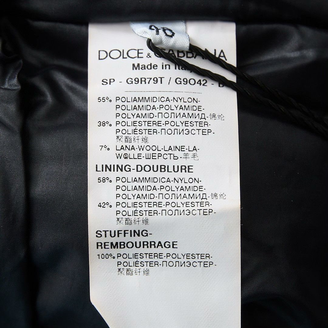 Dolce & Gabbana Dolce&Gabbana Men's Black Hooded Puffer Size US S / EU 44-46 / 1 - 8 Thumbnail