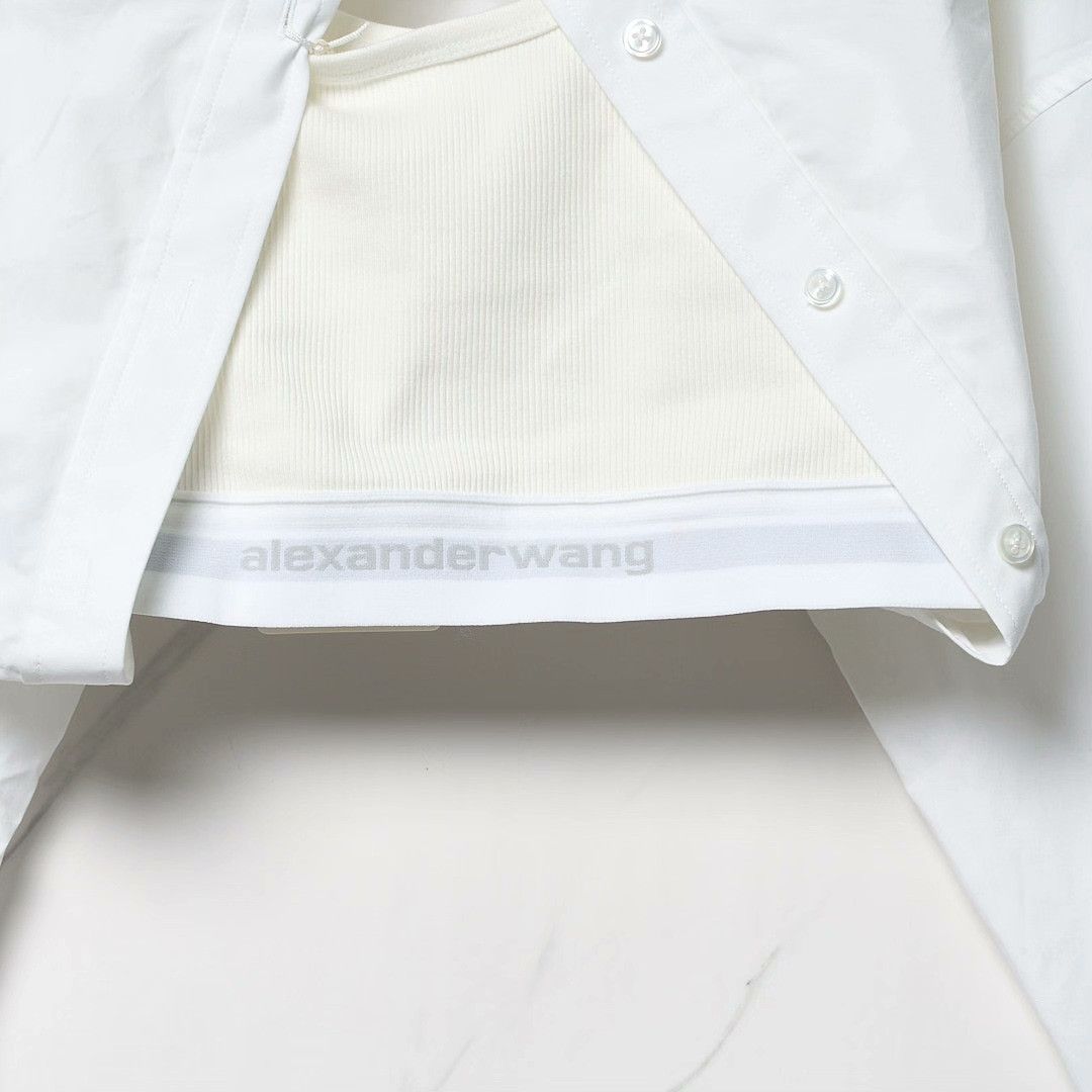 Alexander Wang Alexander Wang Women's Fake Two-Piece Short Top Size M / US 6-8 / IT 42-44 - 2 Thumbnail
