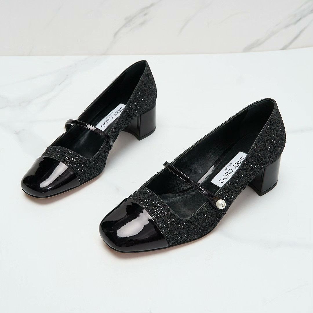Jimmy Choo Jimmy Choo Elisa 45 Sequin Heels Size US 7 / IT 37 - 3 Thumbnail
