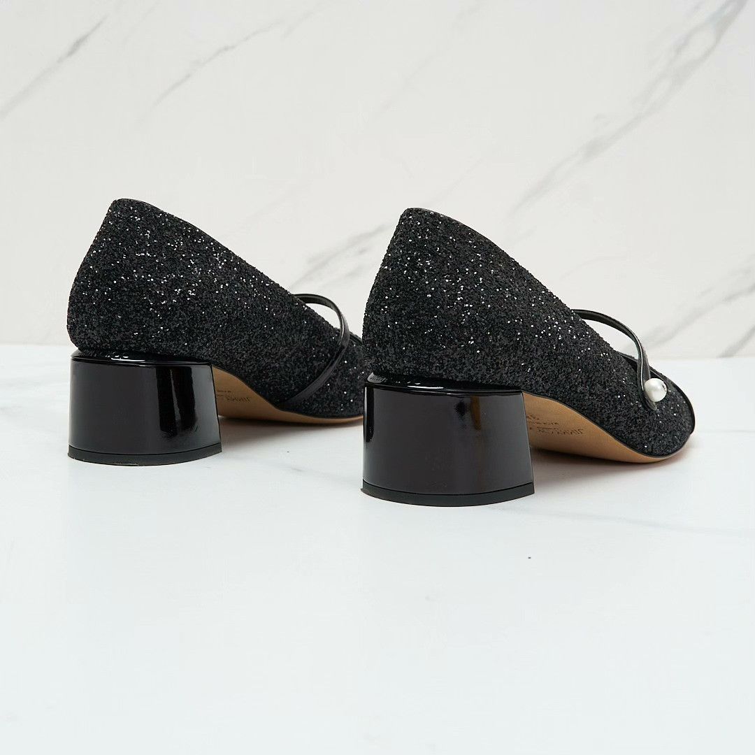 Jimmy Choo Jimmy Choo Elisa 45 Sequin Heels Size US 7 / IT 37 - 7 Thumbnail