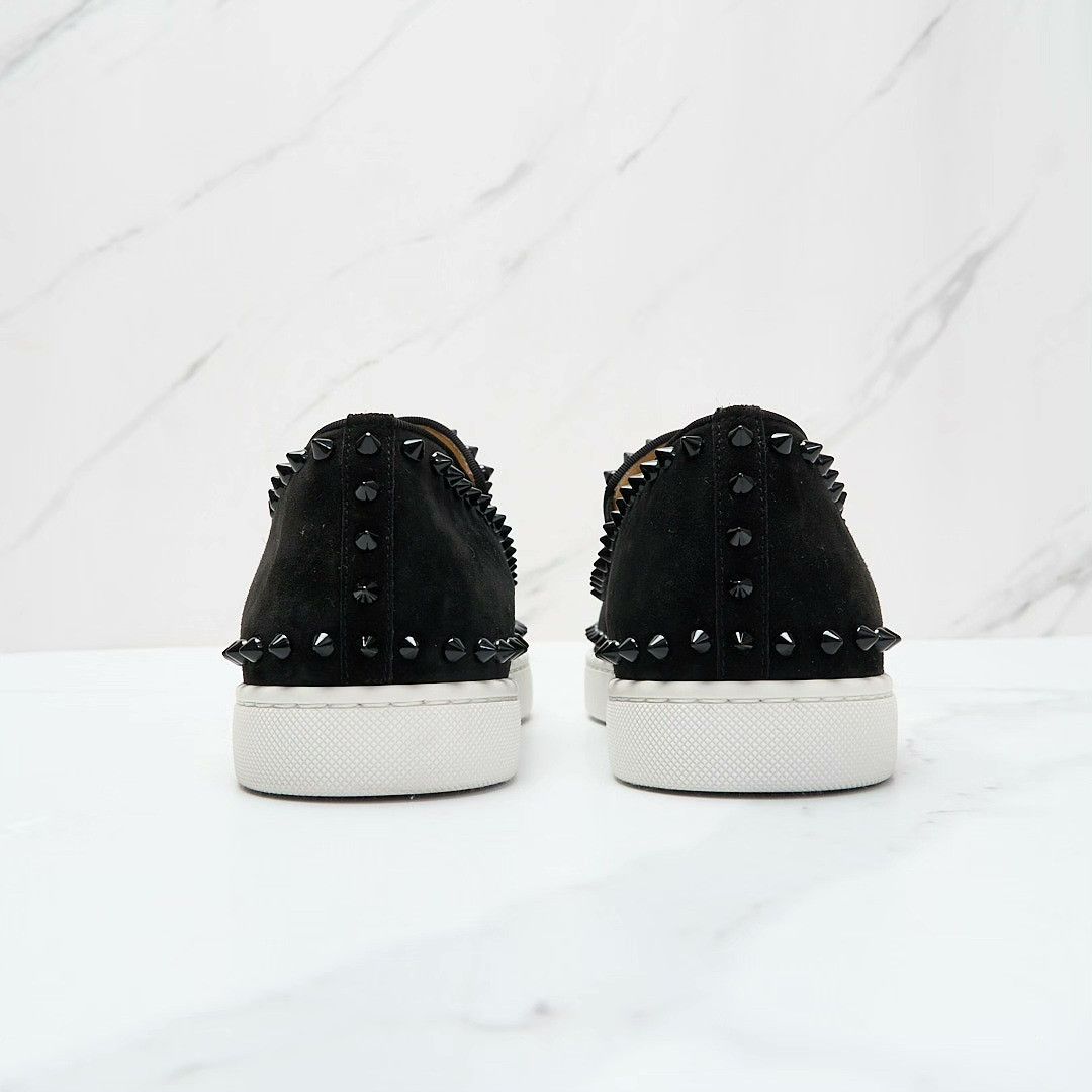 Christian Louboutin Christian Louboutin Men's Studded Suede Sneakers Size US 8 / EU 41 - 5 Thumbnail