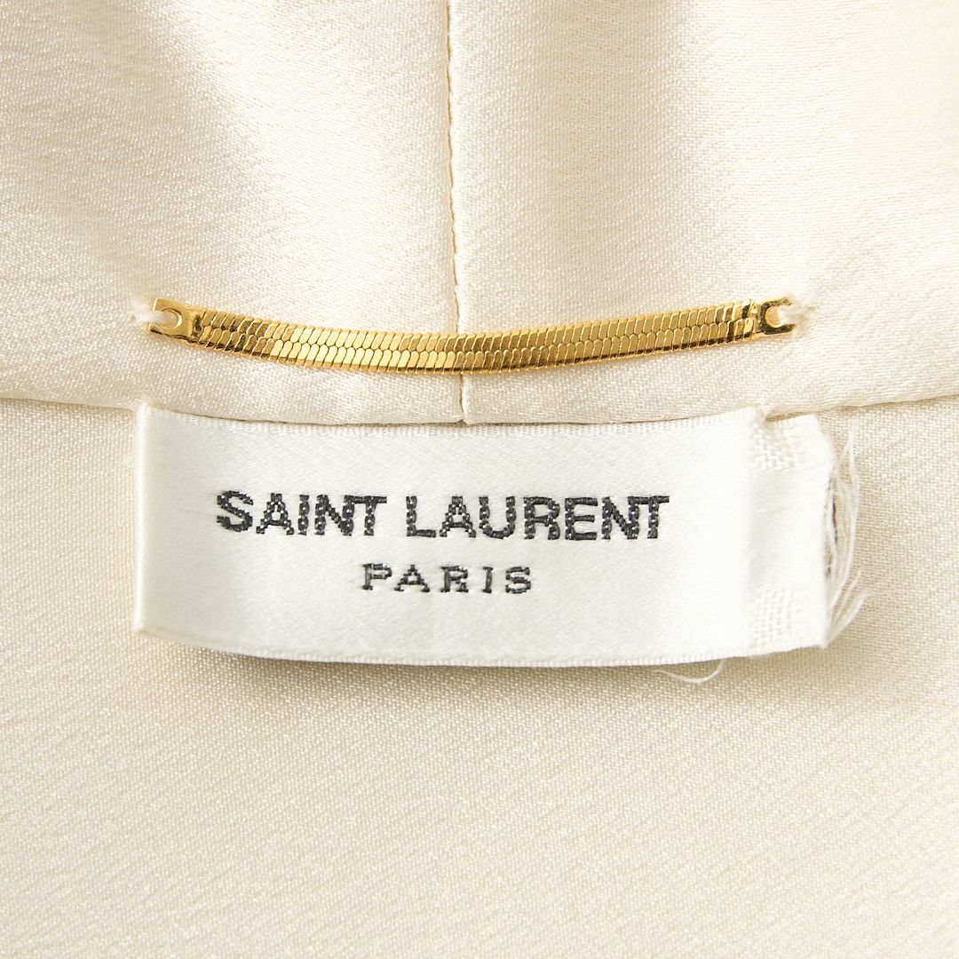 Saint Laurent Paris Saint Laurent Women's Satin Ribbon Top Size S / US 4 / IT 40 - 5 Thumbnail
