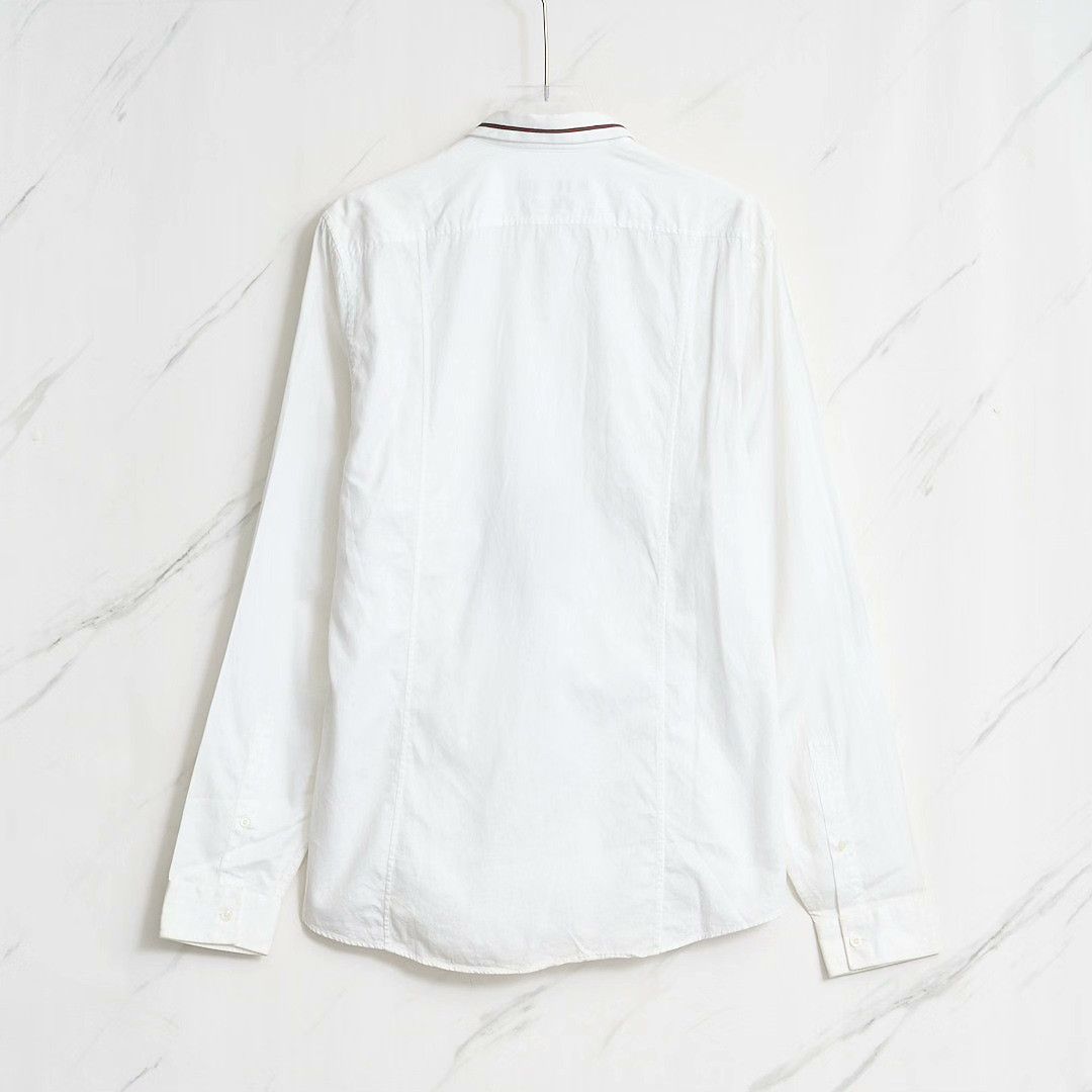Gucci Gucci Men's Striped Collar Shirt Size US M / EU 48-50 / 2 - 5 Thumbnail