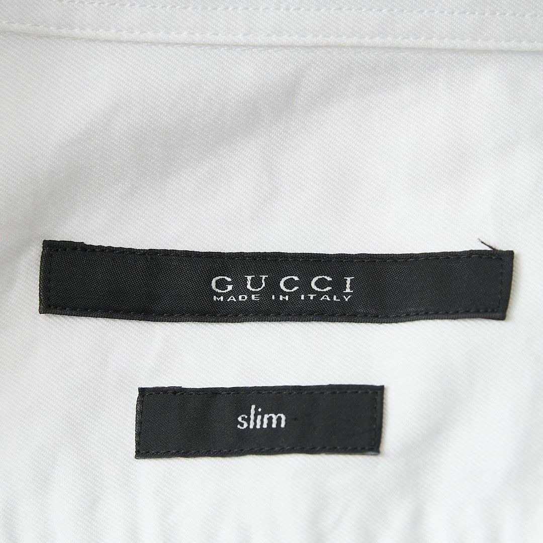 Gucci Gucci Men's Striped Collar Shirt Size US M / EU 48-50 / 2 - 7 Thumbnail