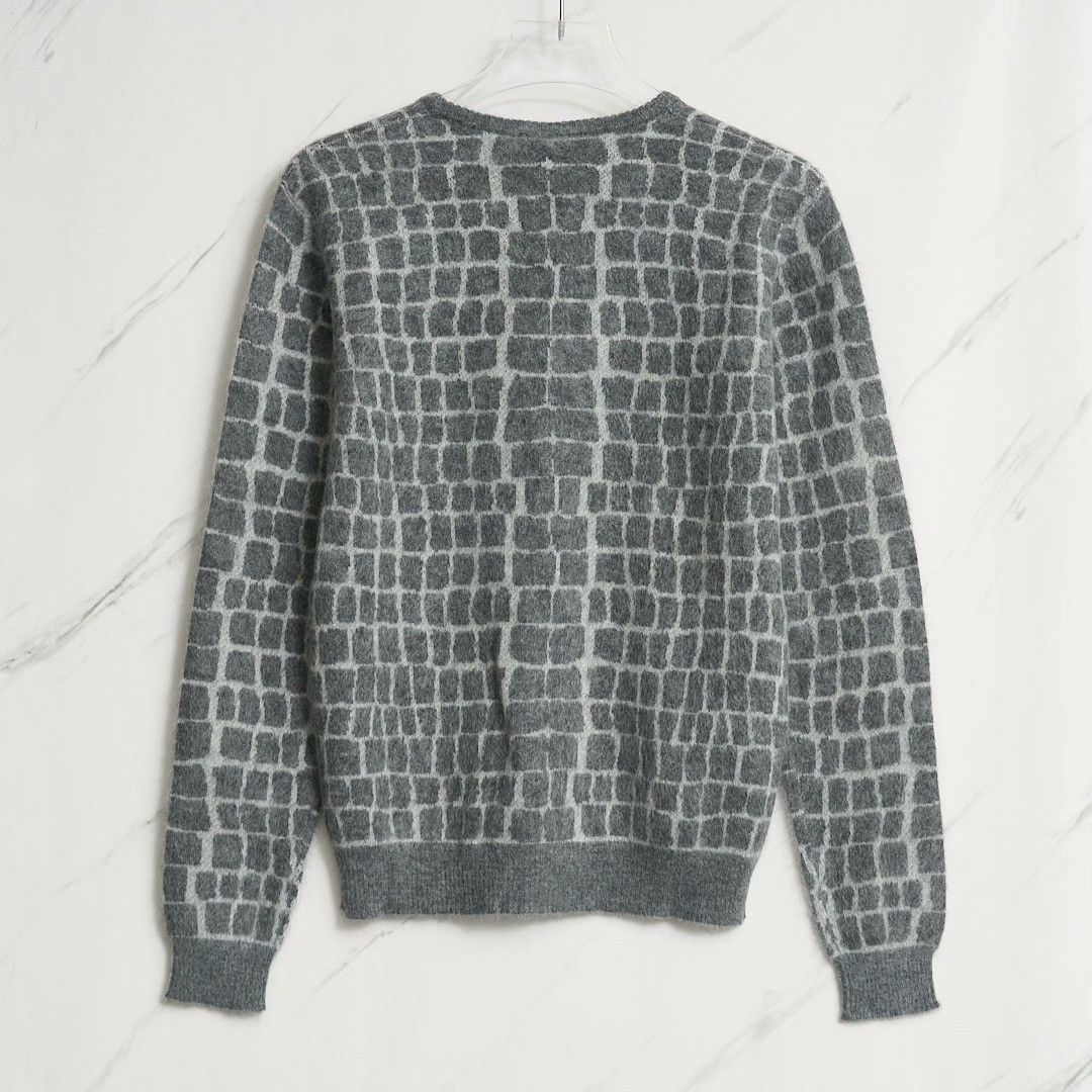 Fendi Fendi Men's Checkered Colorblock Crewneck Sweater Size US S / EU 44-46 / 1 - 5 Thumbnail