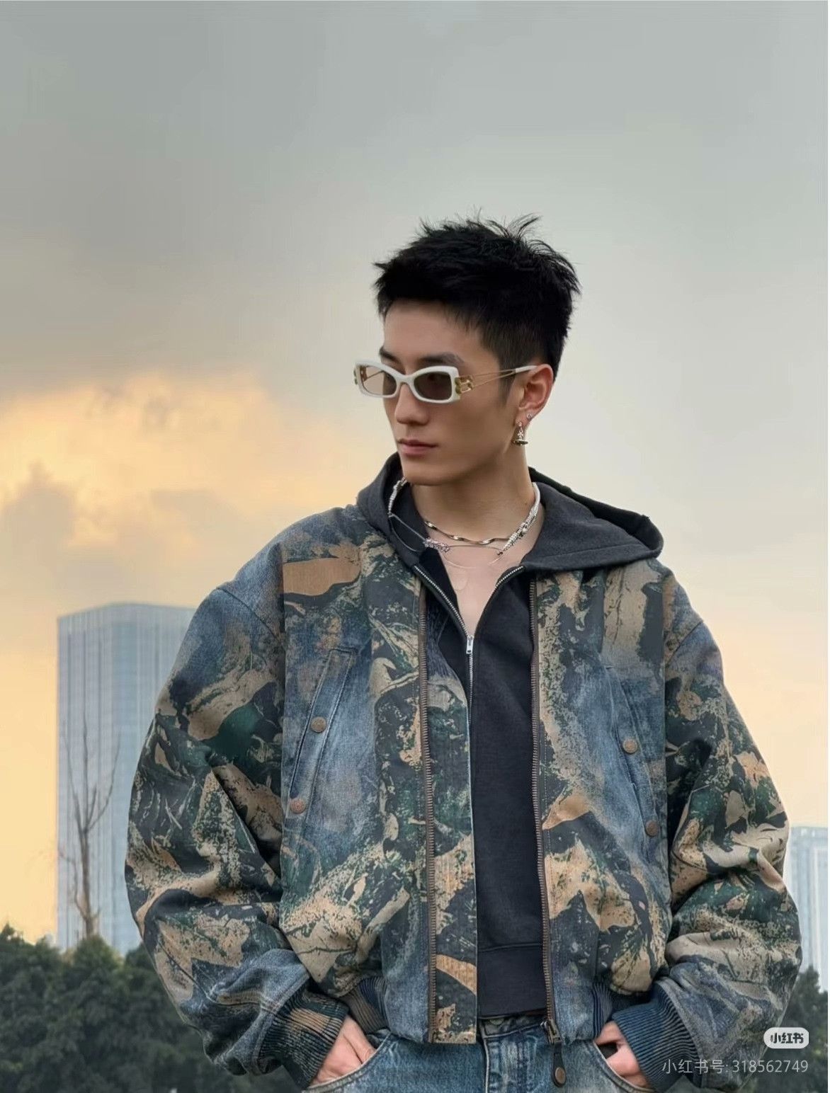 Acne Studios Acne Studios Men's Tie-Dye Padded Jacket Size US S / EU 44-46 / 1 - 7 Thumbnail