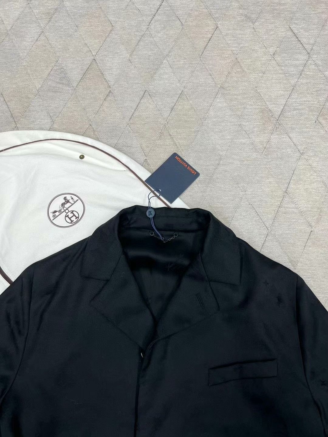 Louis Vuitton LV Monogram Embroidered Wool Jacket Size US XL / EU 56 / 4 - 2 Thumbnail