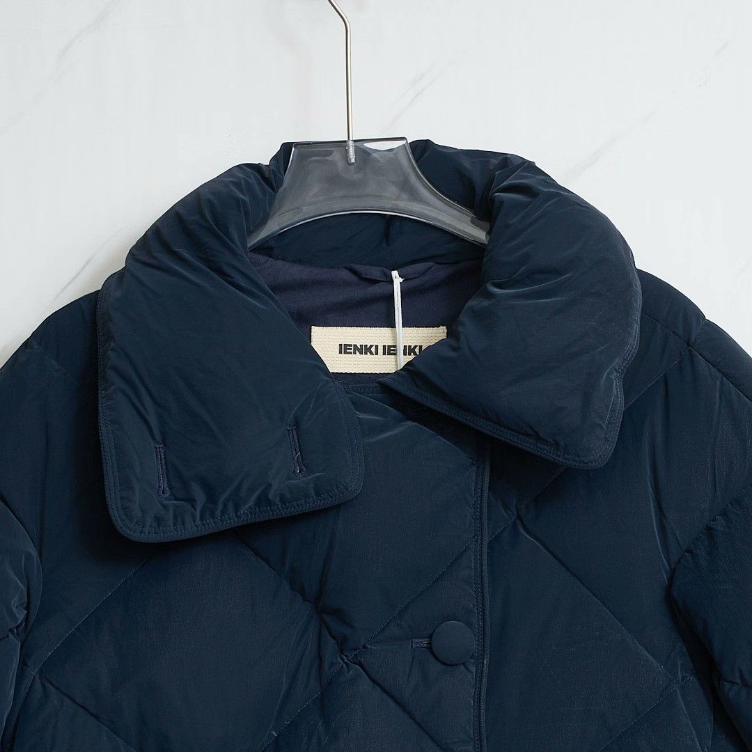 IENKI IENKI IENKI IENKI Women's Loose Stand-Collar Down Jacket Size M / US 6-8 / IT 42-44 - 2 Thumbnail