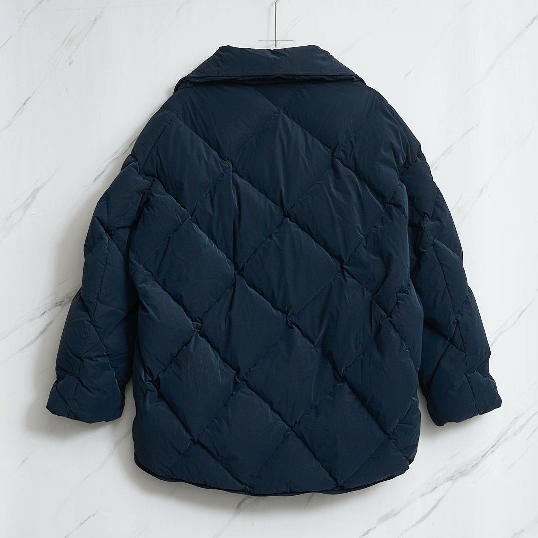 IENKI IENKI IENKI IENKI Women's Loose Stand-Collar Down Jacket Size M / US 6-8 / IT 42-44 - 5 Thumbnail