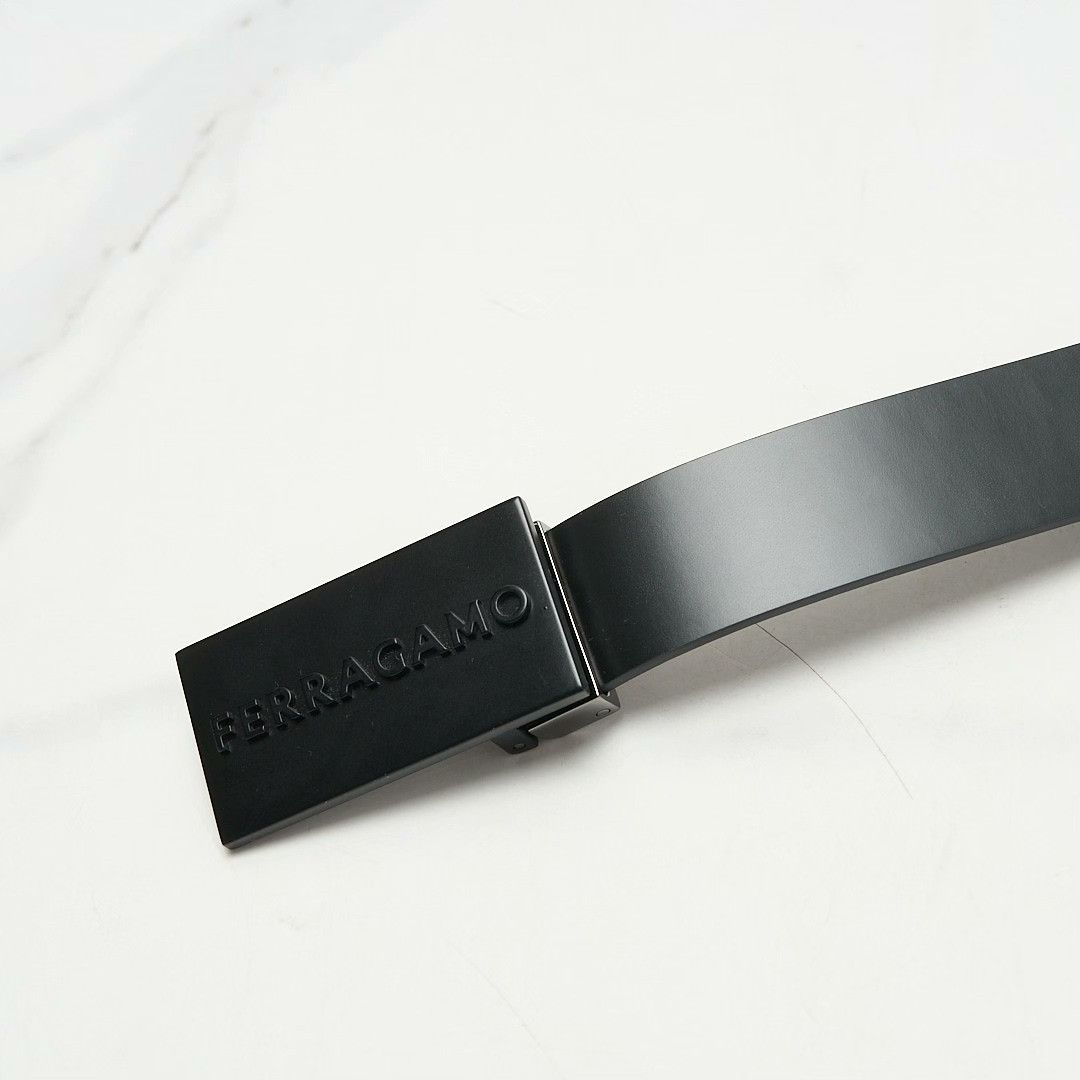 Salvatore Ferragamo Ferragamo Men's 3D Logo Belt Size ONE SIZE - 3 Thumbnail