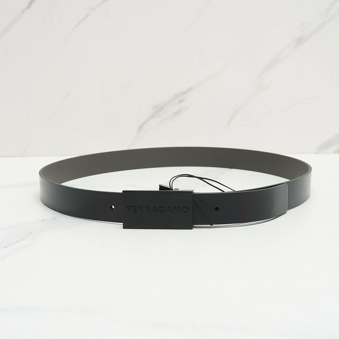 Salvatore Ferragamo Ferragamo Men's 3D Logo Belt Size ONE SIZE - 2 Thumbnail